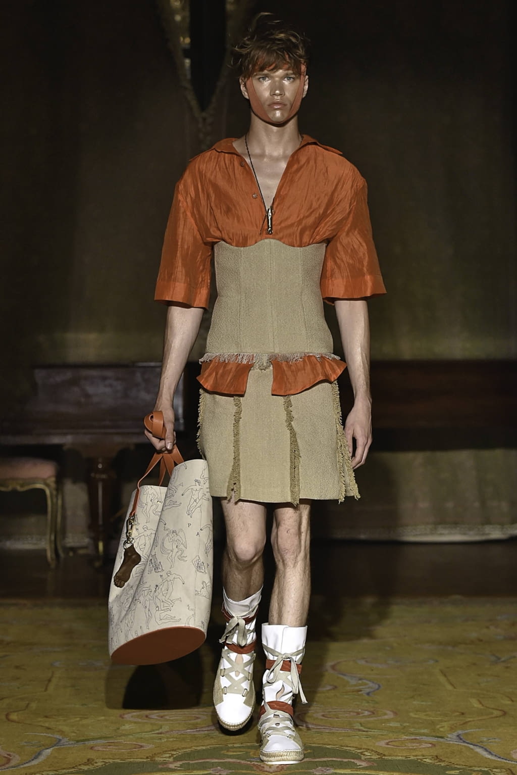 Fashion Week Paris Spring/Summer 2020 look 4 from the Palomo Spain collection 男装
