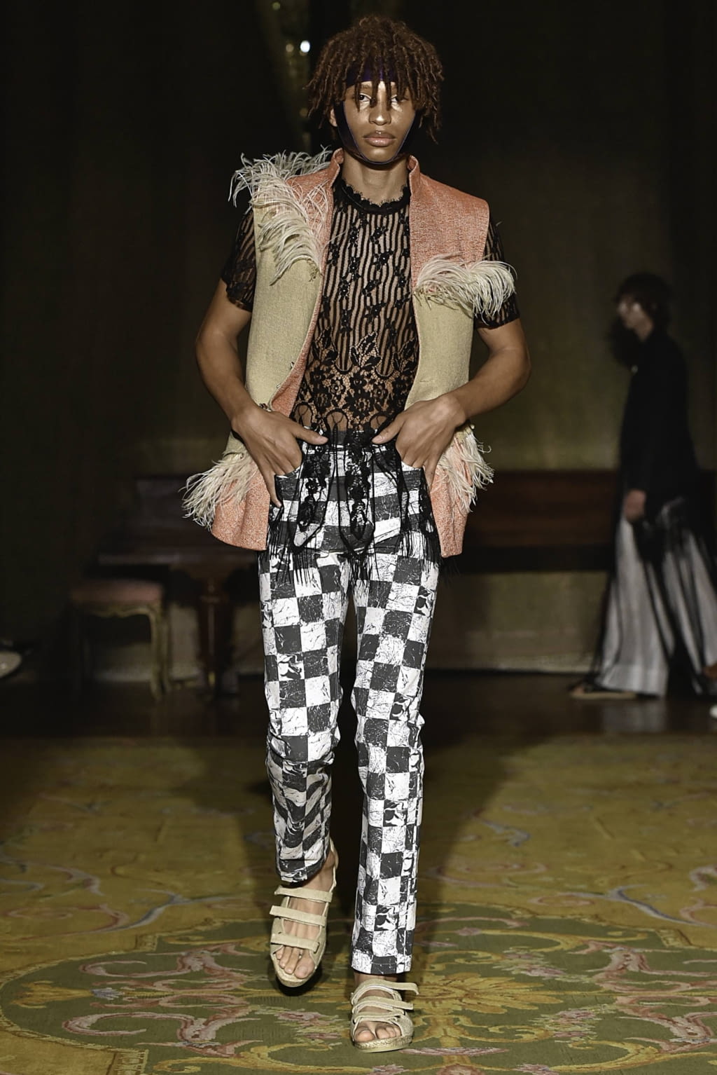 Fashion Week Paris Spring/Summer 2020 look 11 from the Palomo Spain collection 男装