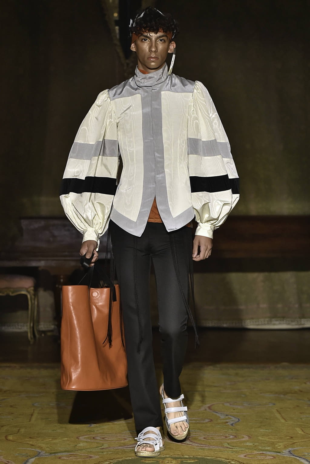 Fashion Week Paris Spring/Summer 2020 look 17 from the Palomo Spain collection menswear