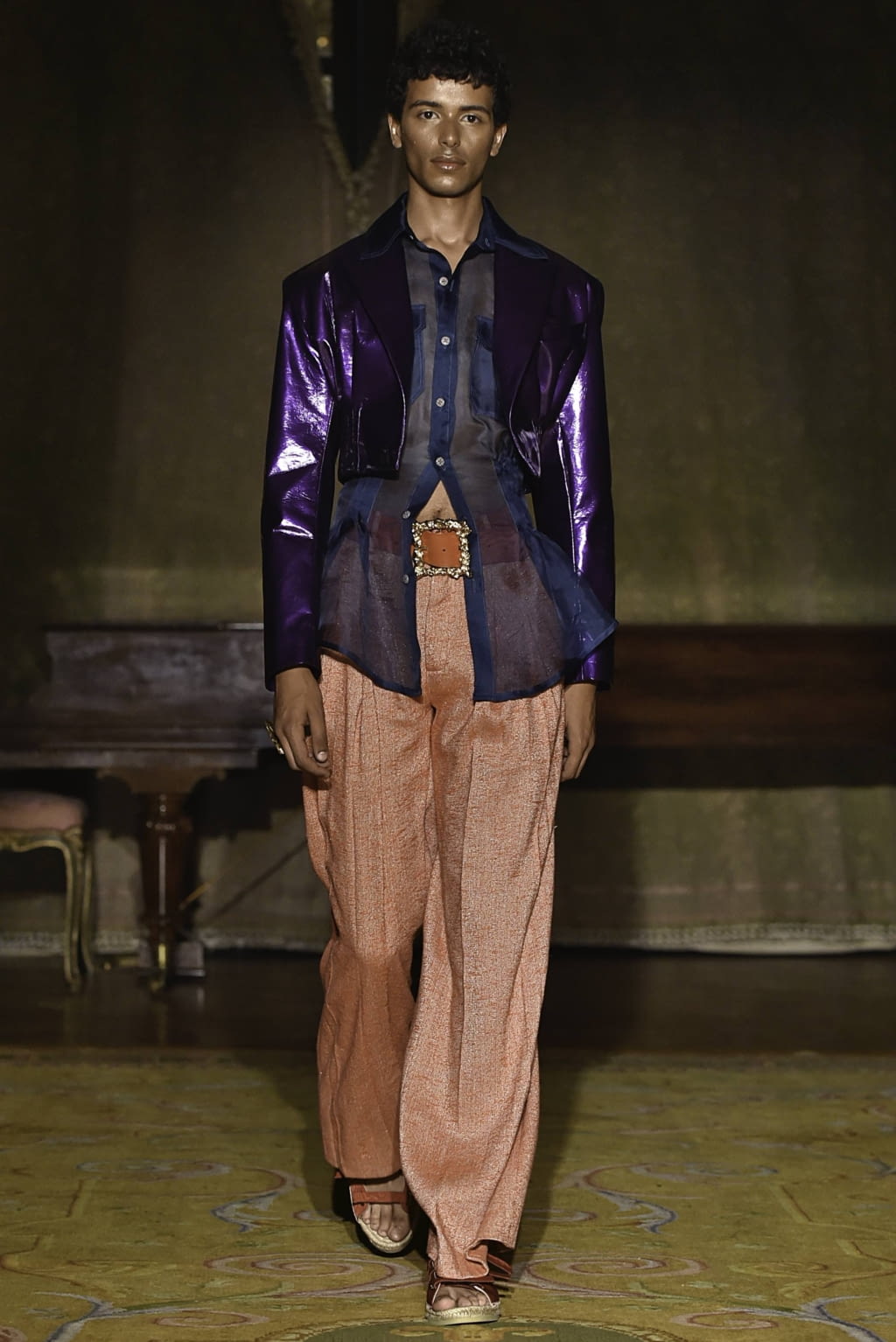 Fashion Week Paris Spring/Summer 2020 look 18 from the Palomo Spain collection 男装