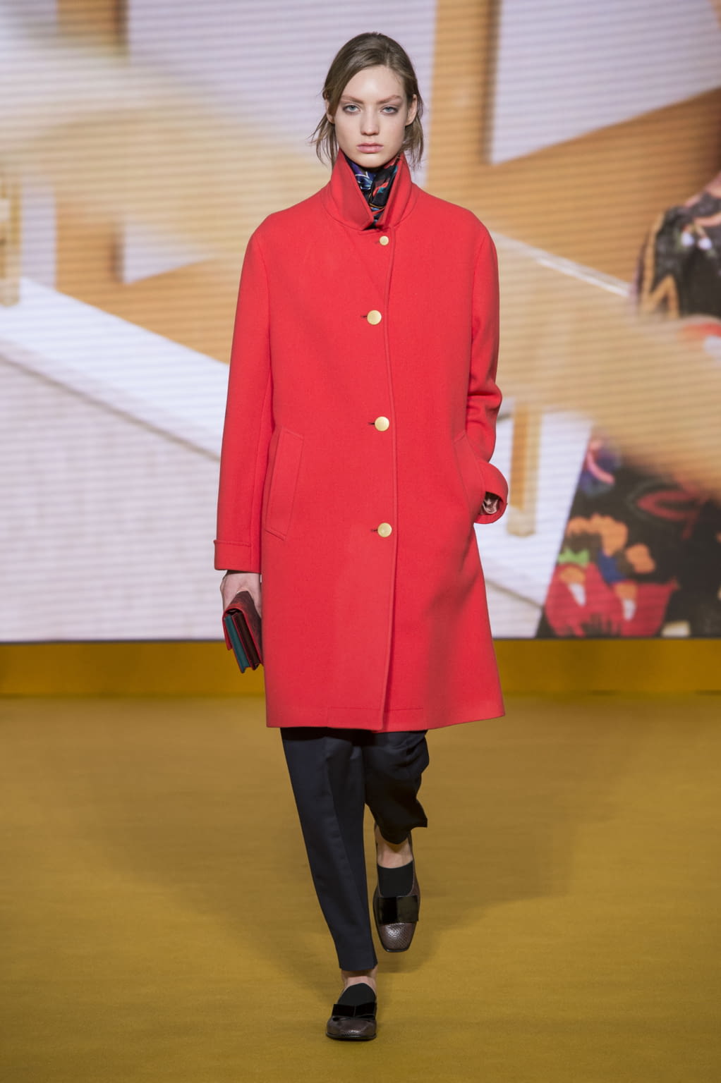 Fashion Week London Fall/Winter 2016 look 11 from the Paul Smith collection 女装