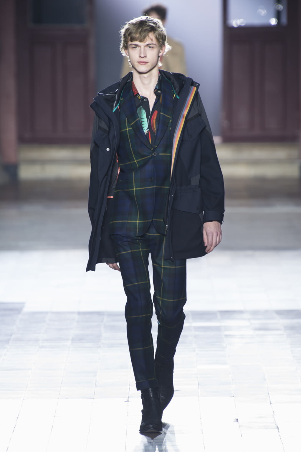 Fashion Week Paris Fall/Winter 2017 look 3 from the Paul Smith collection 男装