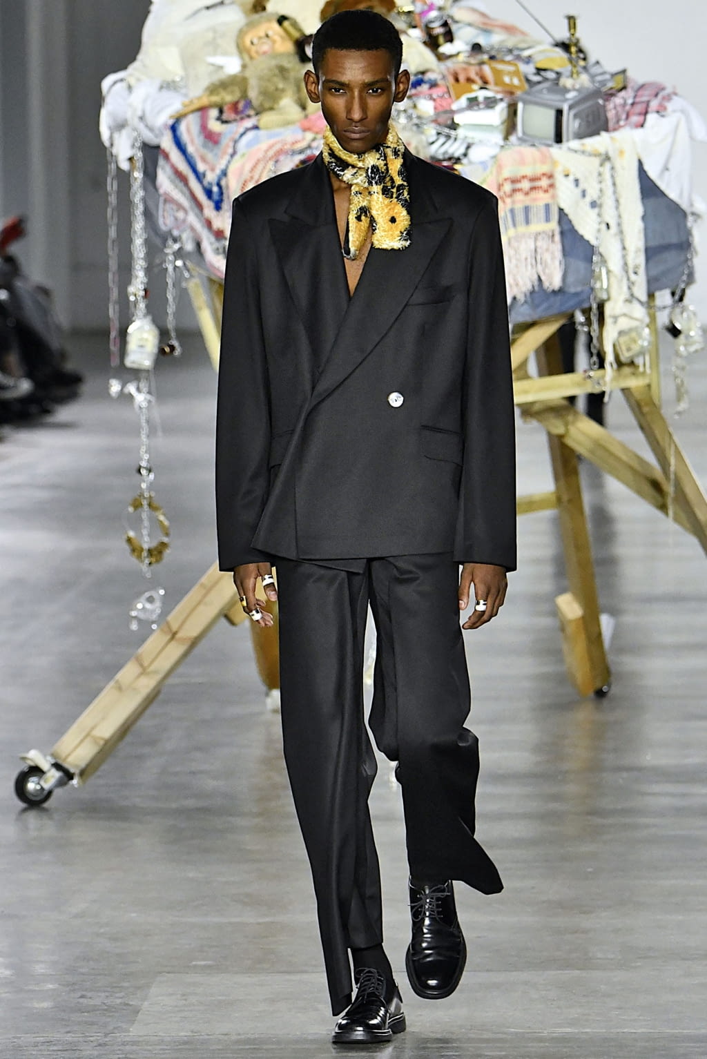 Fashion Week London Fall/Winter 2019 look 8 from the Per Götesson collection 男装