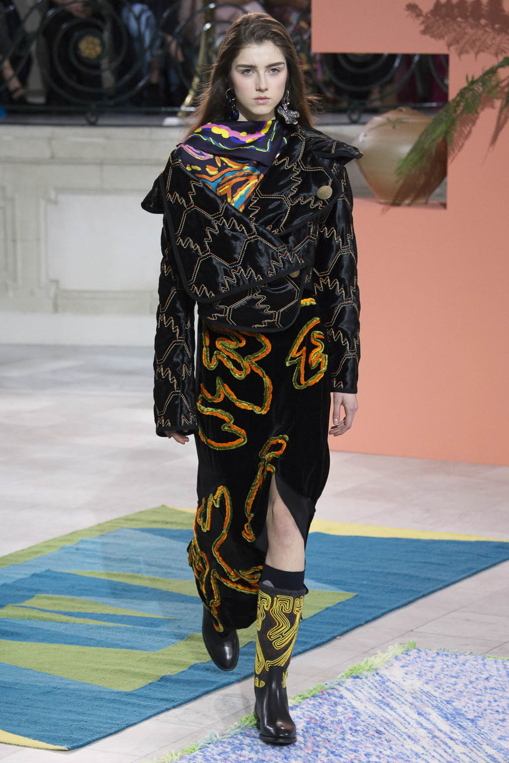 Fashion Week London Fall/Winter 2017 look 36 from the Peter Pilotto collection womenswear