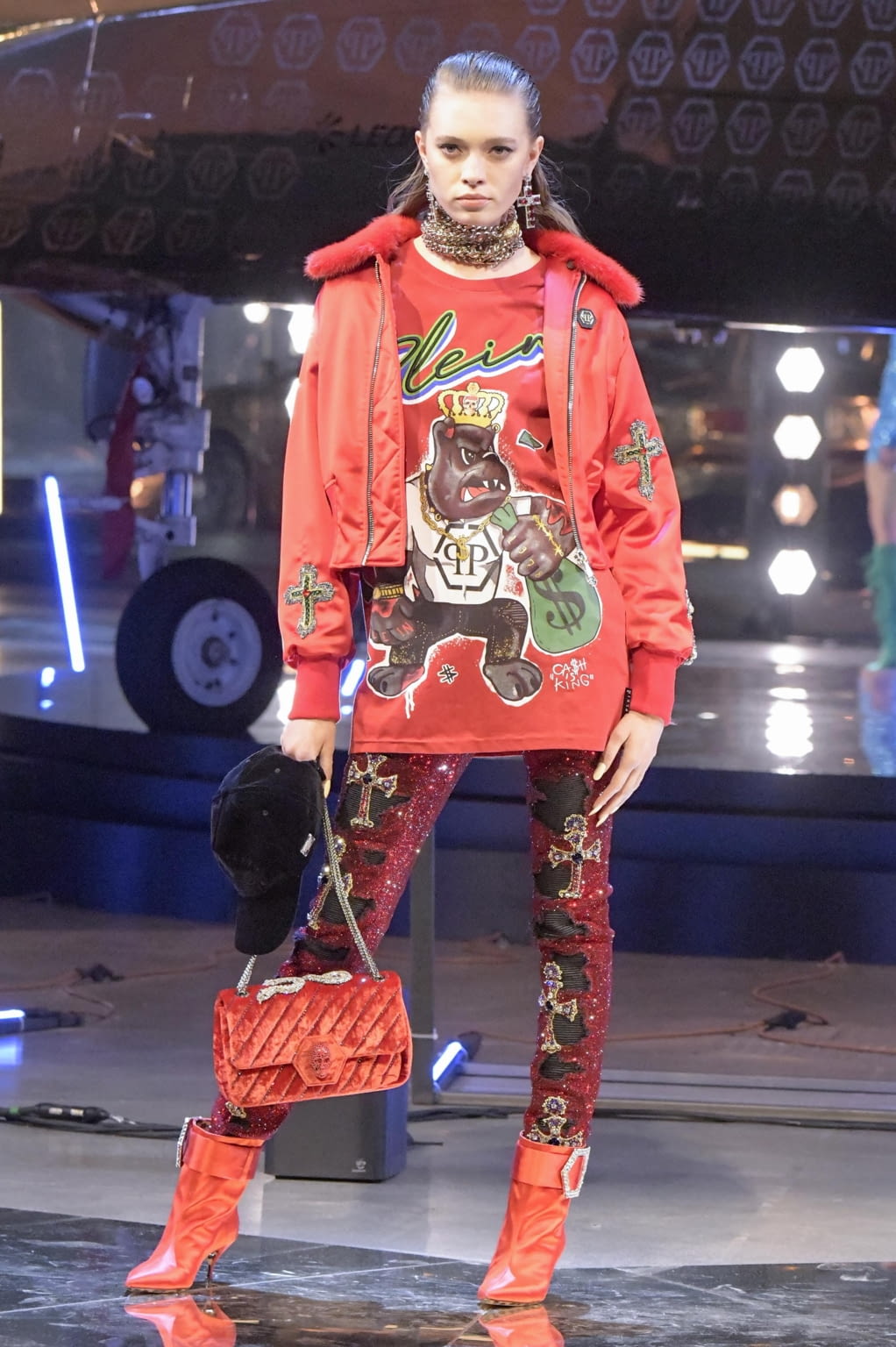 Fashion Week Milan Fall/Winter 2020 look 80 from the Philipp Plein collection 女装