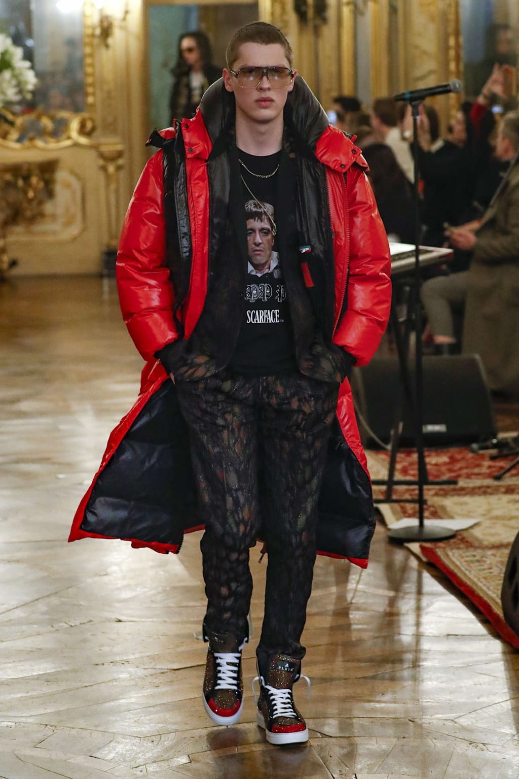Fashion Week Milan Fall/Winter 2019 look 3 de la collection Philipp Plein menswear