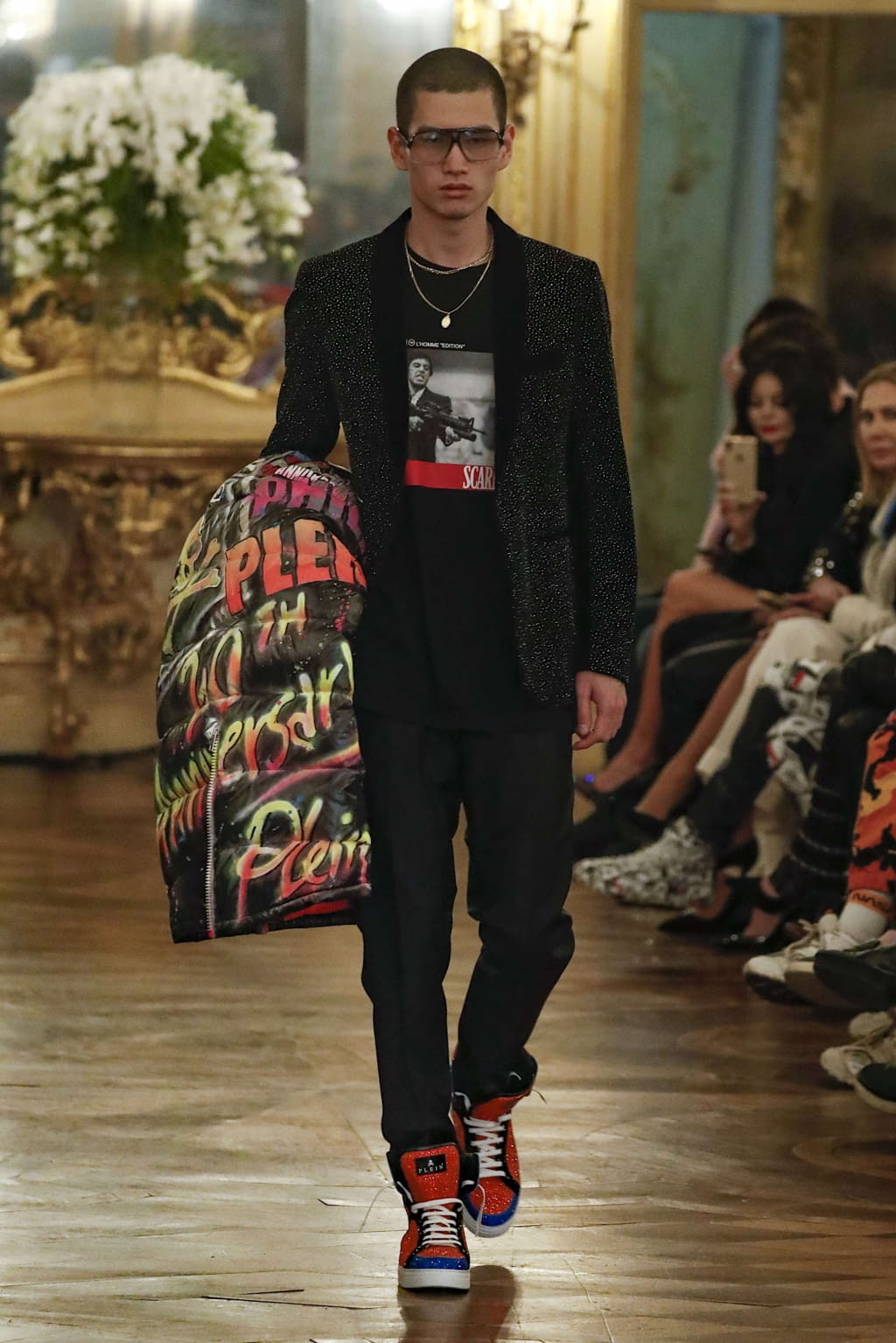 Fashion Week Milan Fall/Winter 2019 look 26 from the Philipp Plein collection 男装