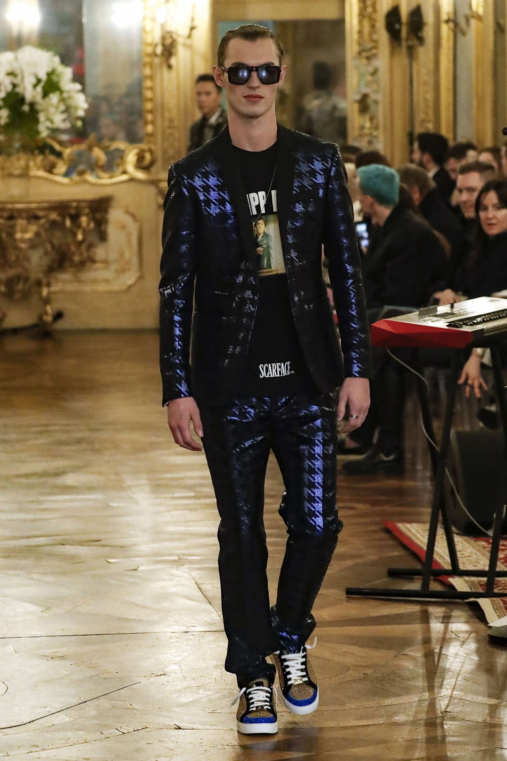 Fashion Week Milan Fall/Winter 2019 look 60 from the Philipp Plein collection menswear