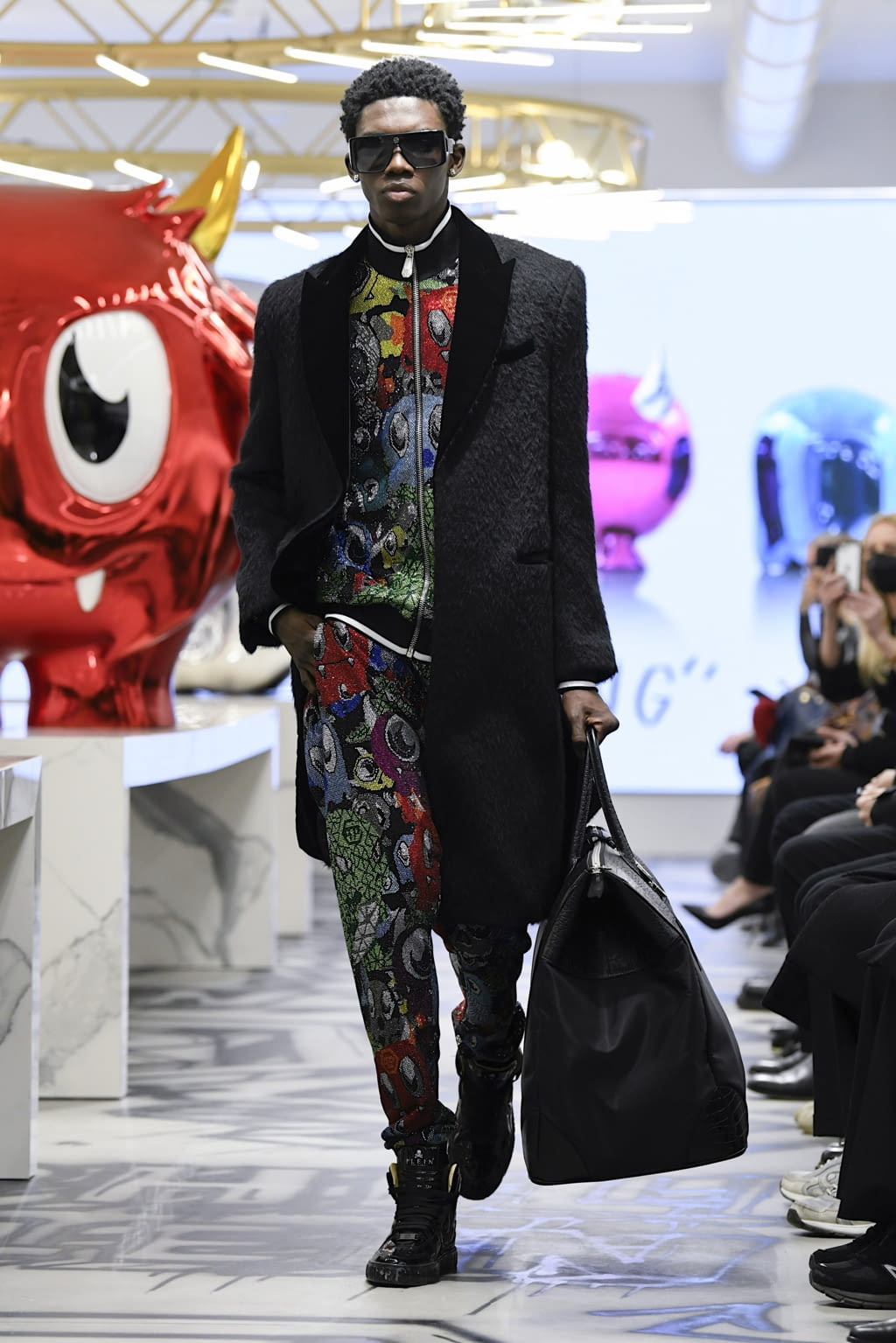 Fashion Week Milan Fall/Winter 2022 look 4 from the Philipp Plein collection 男装