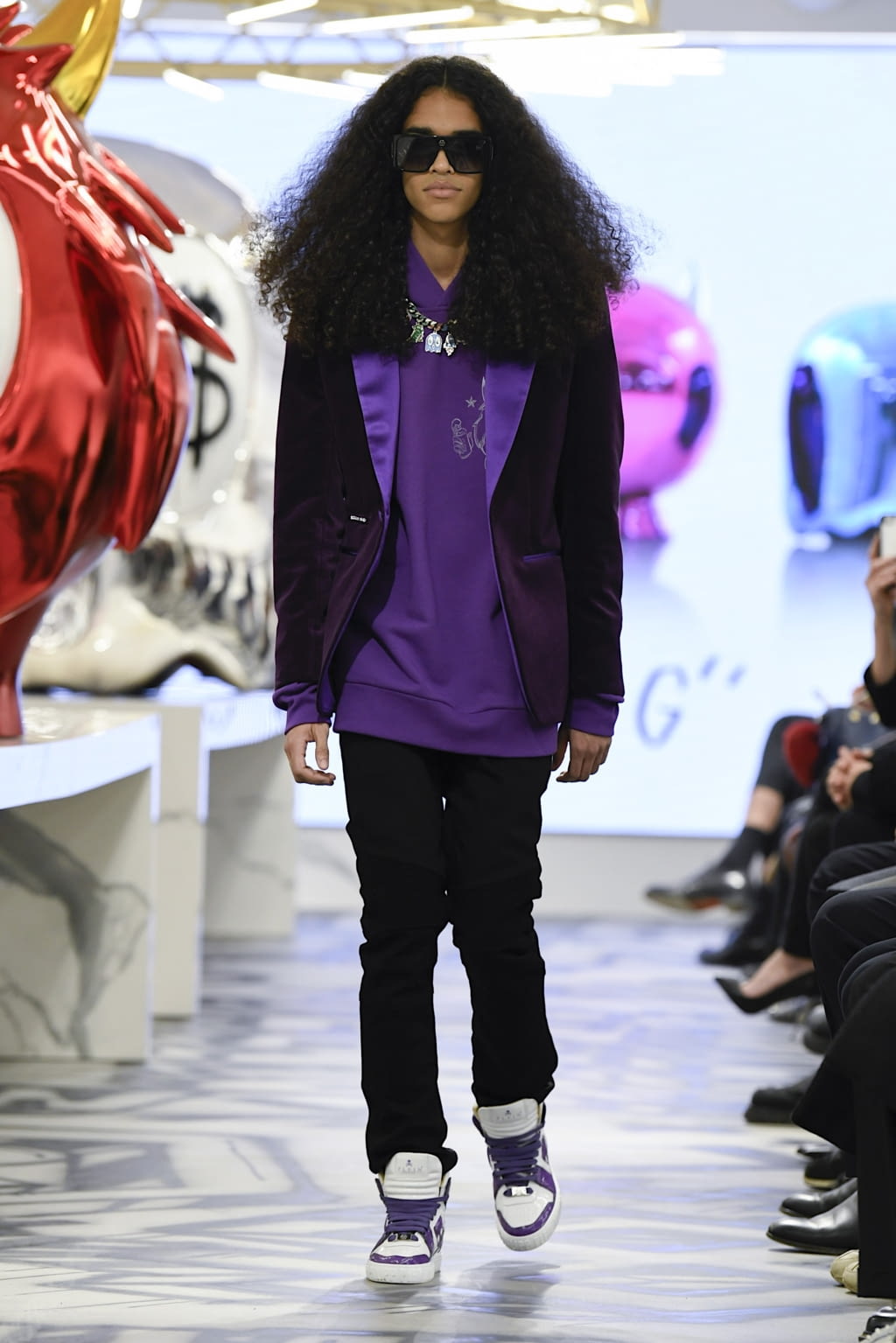 Fashion Week Milan Fall/Winter 2022 look 22 from the Philipp Plein collection menswear