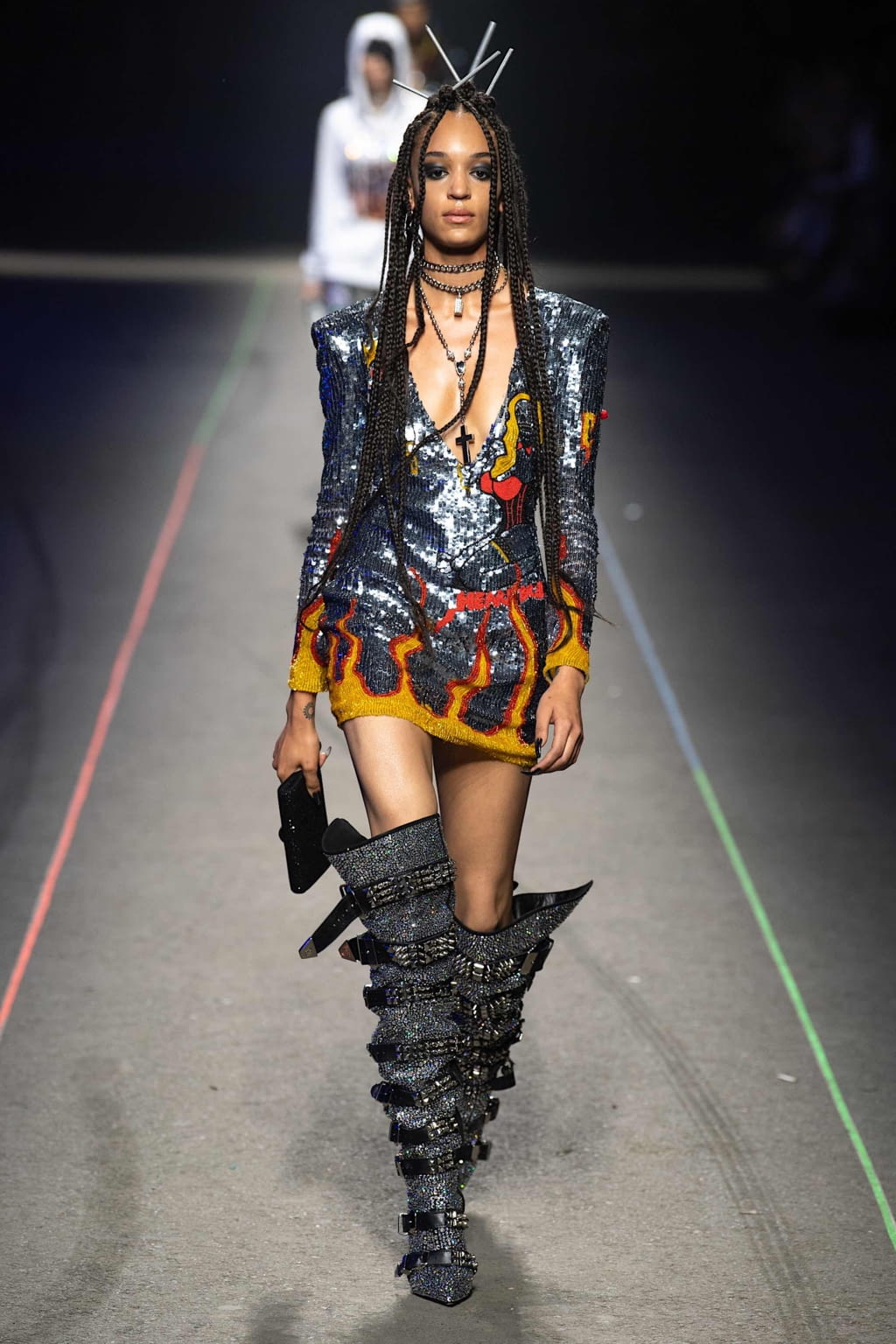 Fashion Week Milan Spring/Summer 2020 look 1 from the Philipp Plein collection menswear