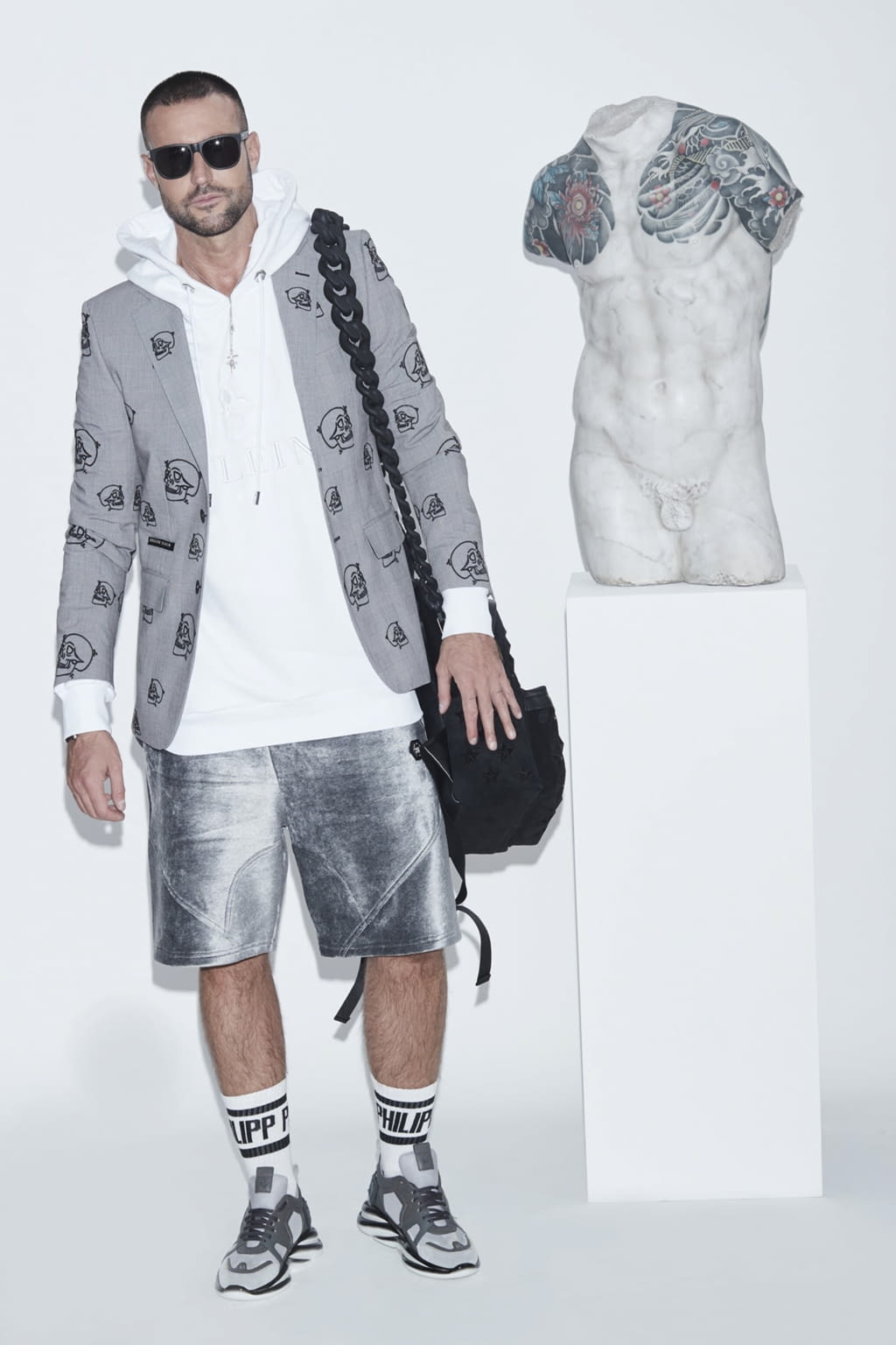 Fashion Week Milan Spring/Summer 2021 look 10 from the Philipp Plein collection menswear