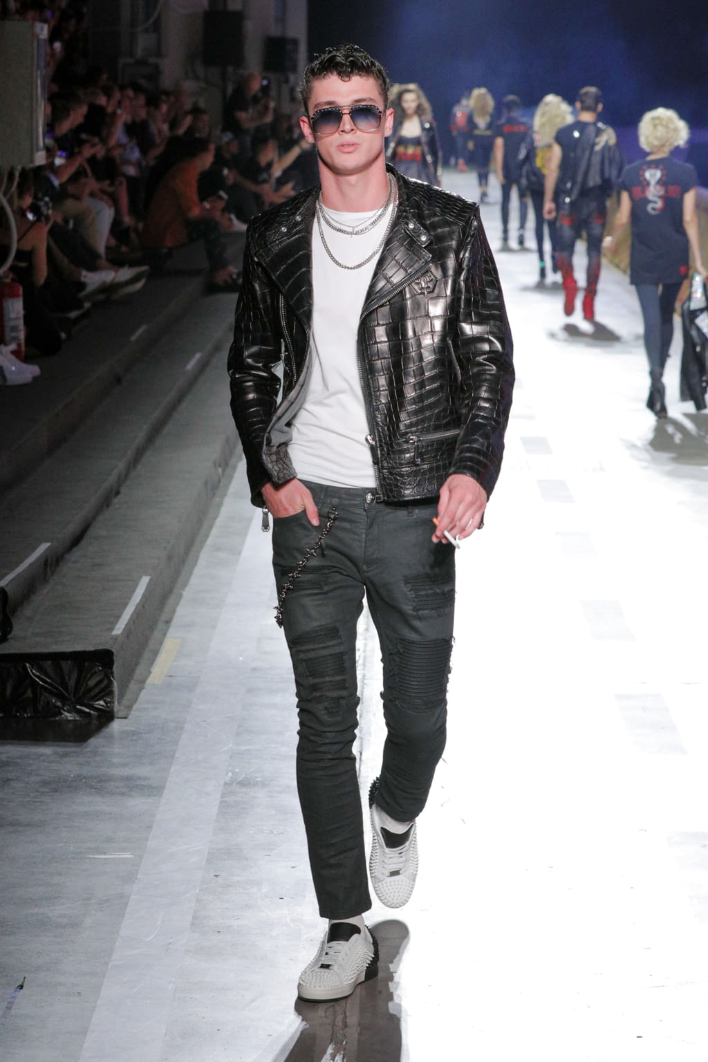 Fashion Week Milan Spring/Summer 2018 look 10 from the Philipp Plein collection 男装