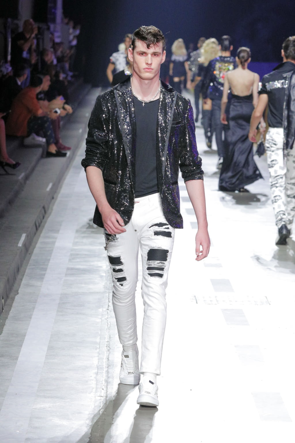 Fashion Week Milan Spring/Summer 2018 look 24 from the Philipp Plein collection 男装