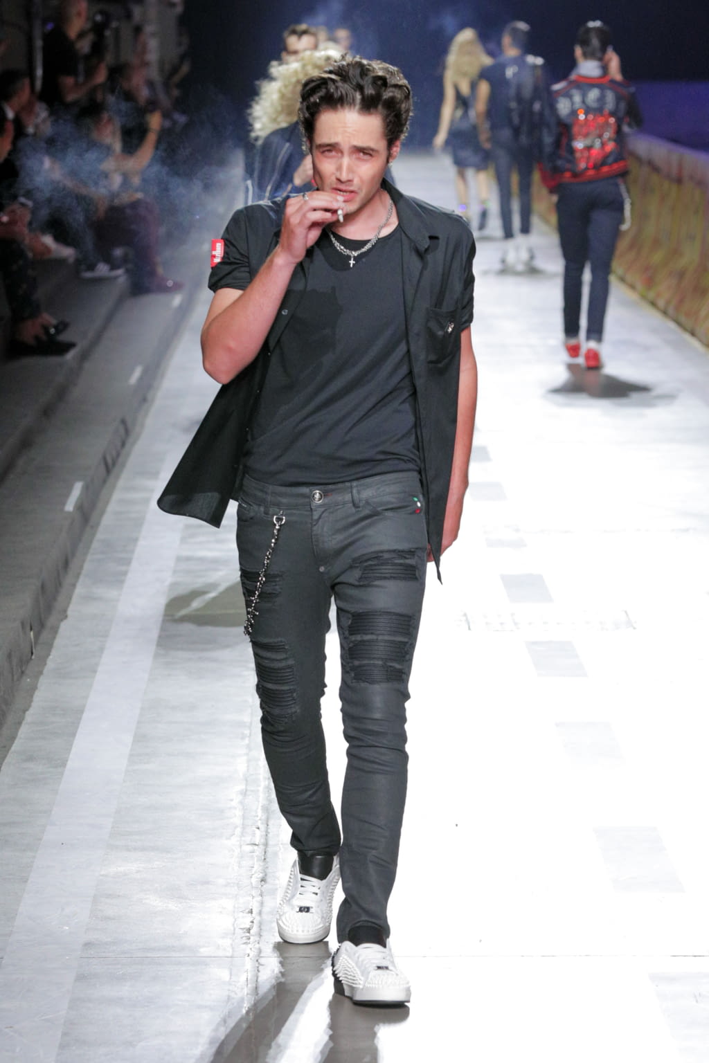 Fashion Week Milan Spring/Summer 2018 look 5 from the Philipp Plein collection menswear