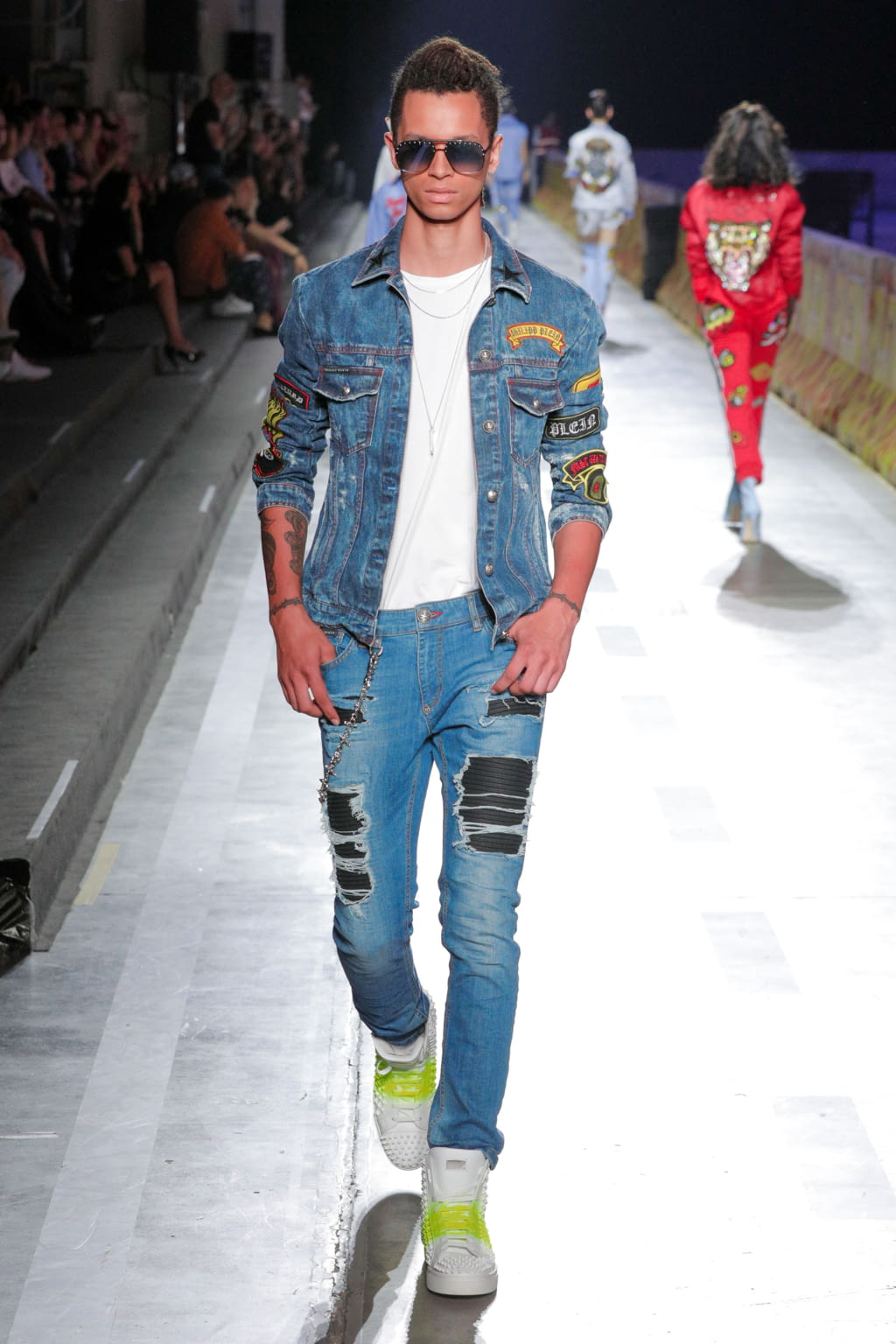 Fashion Week Milan Spring/Summer 2018 look 59 from the Philipp Plein collection 男装