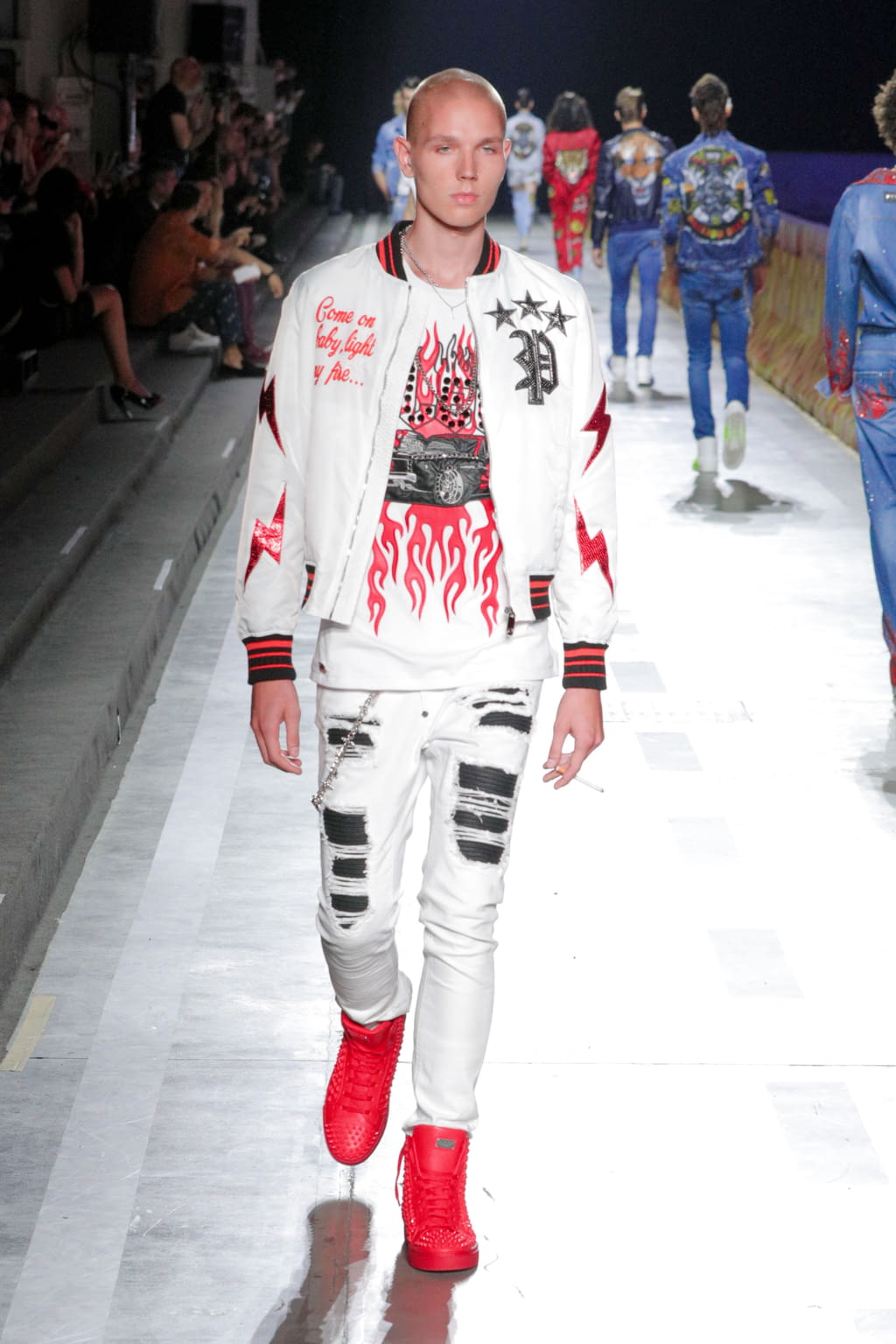 Fashion Week Milan Spring/Summer 2018 look 63 from the Philipp Plein collection menswear