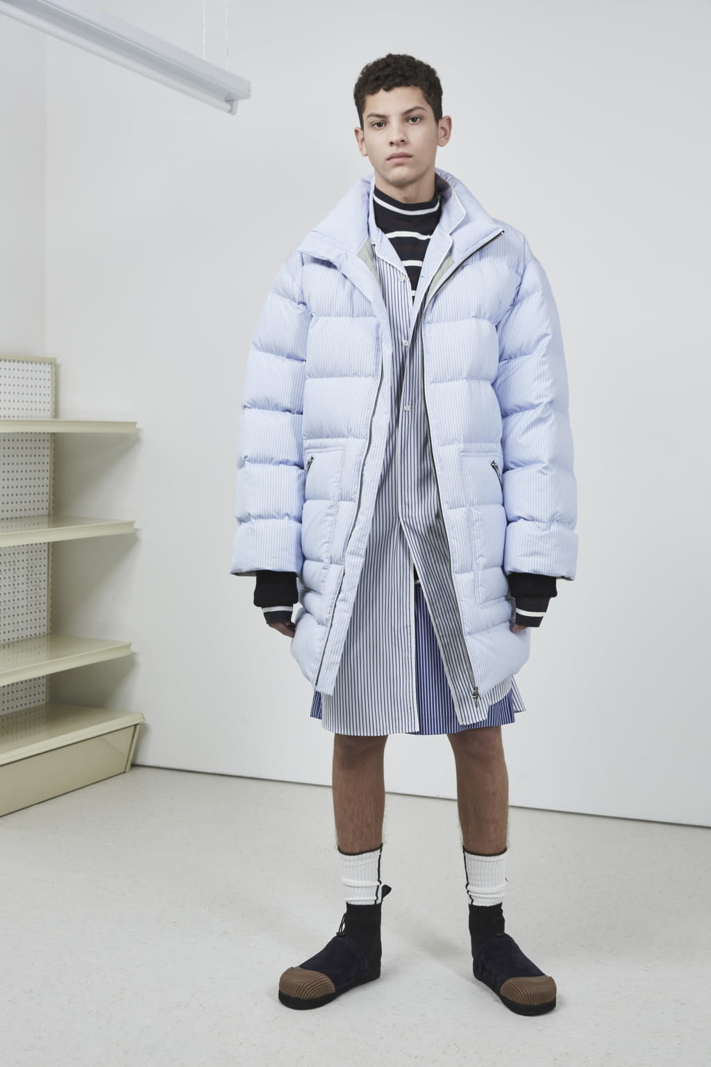 Fashion Week New York Fall/Winter 2018 look 1 de la collection 3.1 Phillip Lim menswear