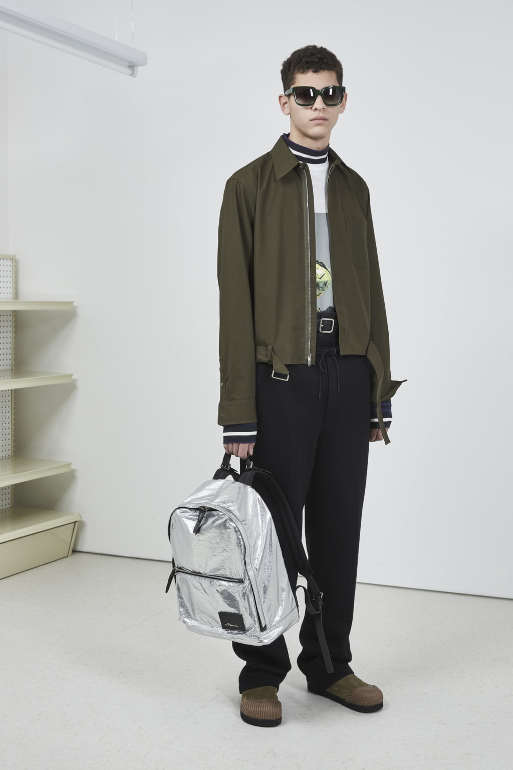 Fashion Week New York Fall/Winter 2018 look 8 from the 3.1 Phillip Lim collection 男装