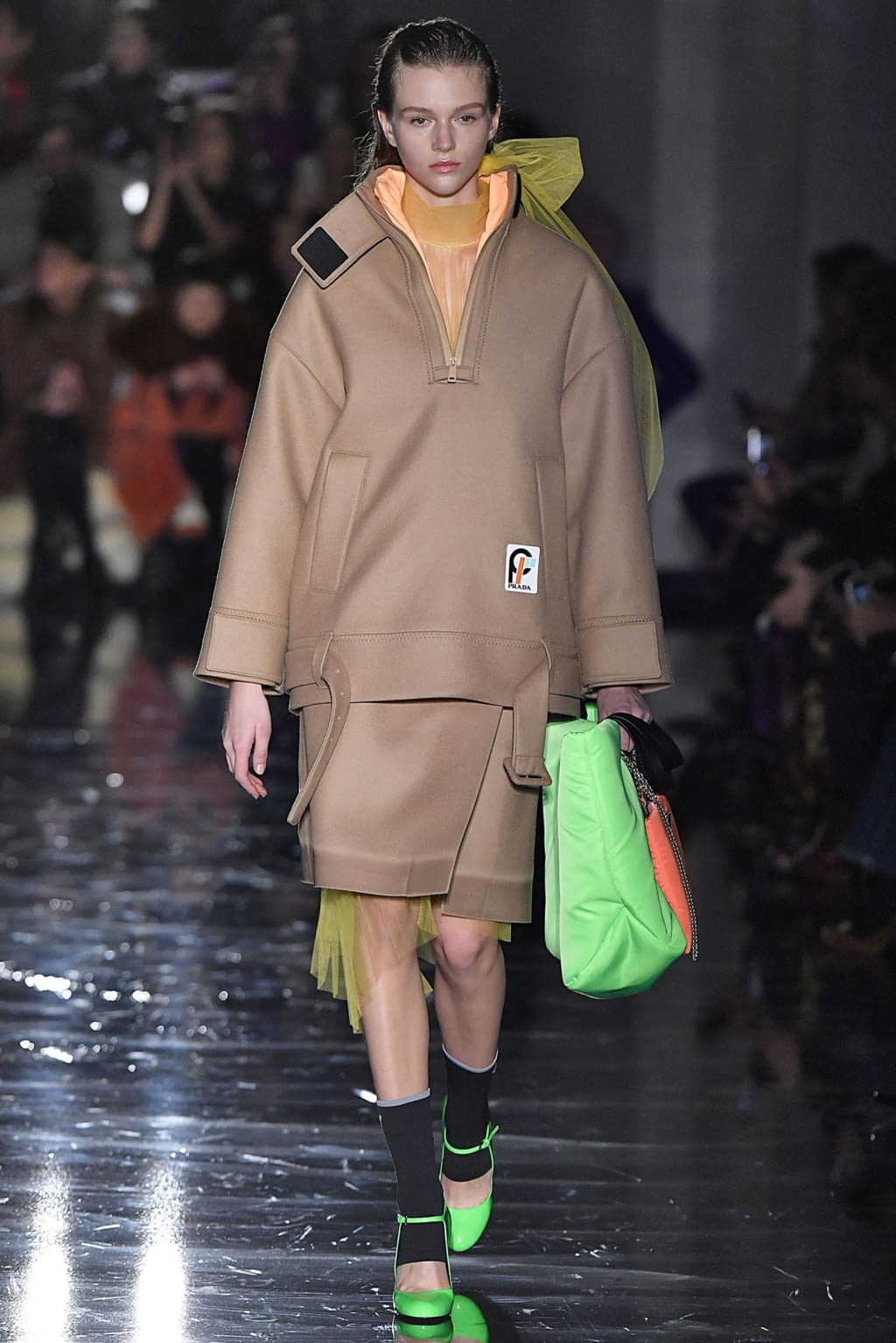Fashion Week Milan Fall/Winter 2018 look 12 from the Prada collection womenswear