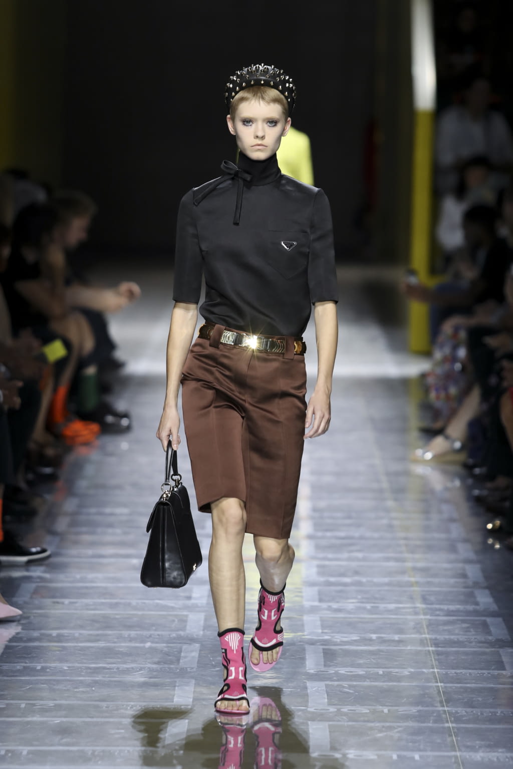 Fashion Week Milan Spring/Summer 2019 look 1 from the Prada collection womenswear