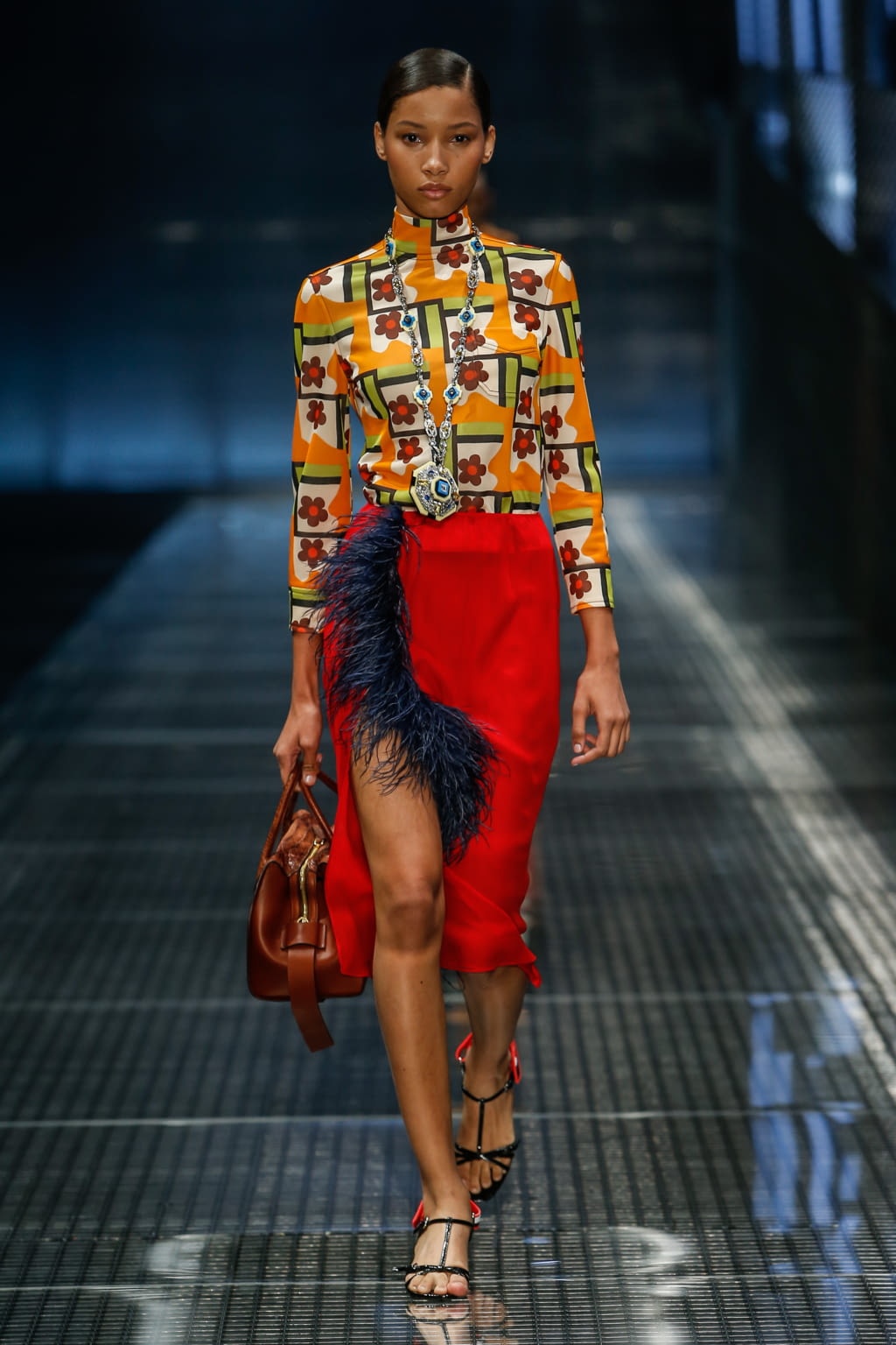 Fashion Week Milan Spring/Summer 2017 look 14 from the Prada collection 女装