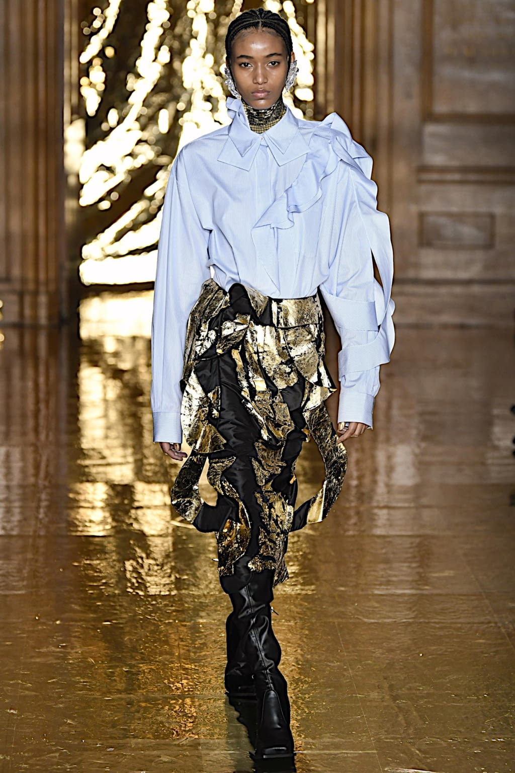 Fashion Week London Fall/Winter 2020 look 3 from the Preen by Thornton Bregazzi collection womenswear