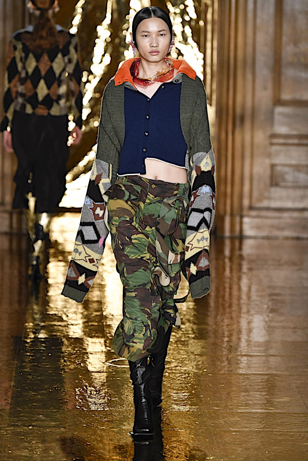 Fashion Week London Fall/Winter 2020 look 18 from the Preen by Thornton Bregazzi collection womenswear