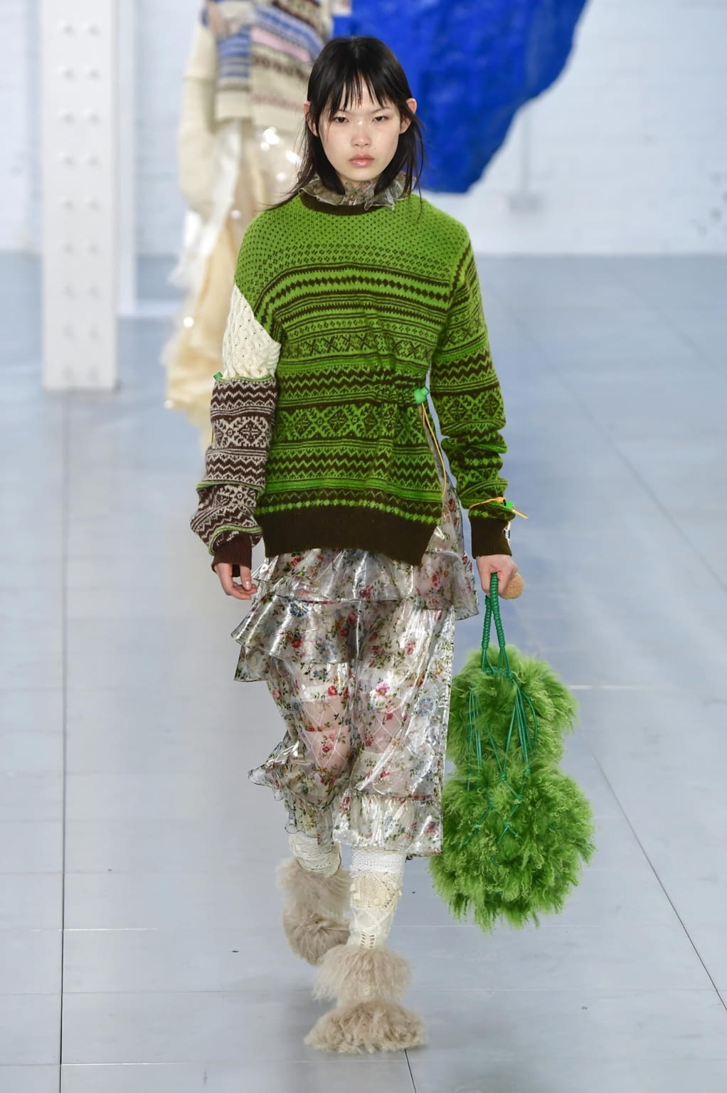 Fashion Week London Fall/Winter 2018 look 32 from the Preen by Thornton Bregazzi collection 女装