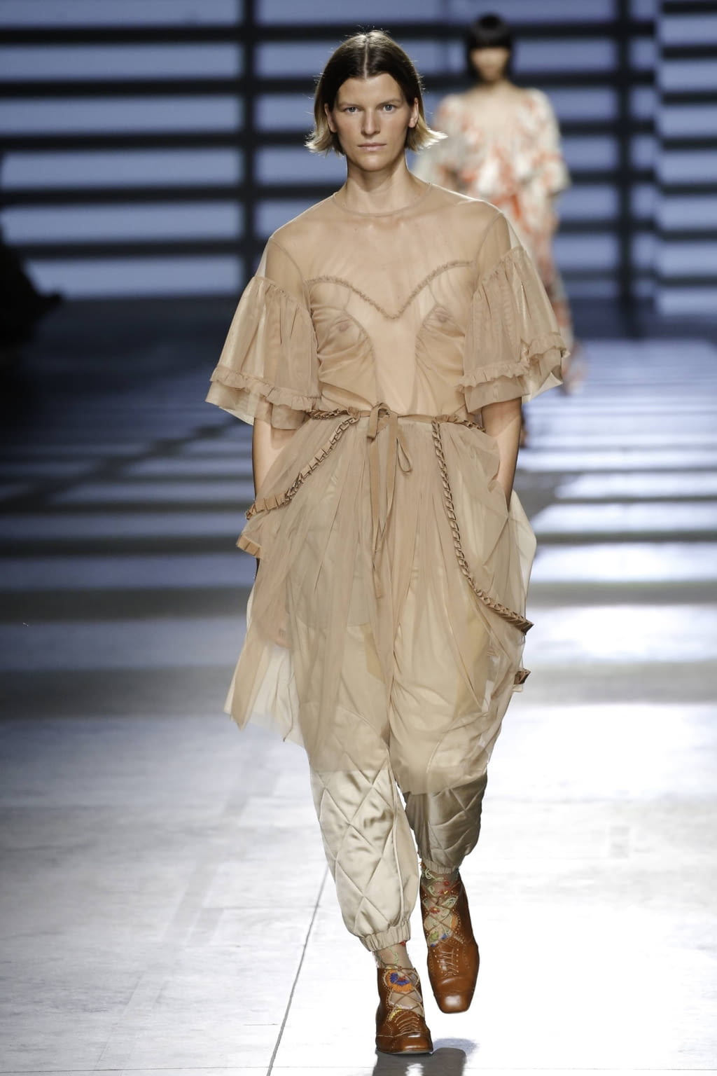 Fashion Week London Spring/Summer 2020 look 21 from the Preen by Thornton Bregazzi collection womenswear