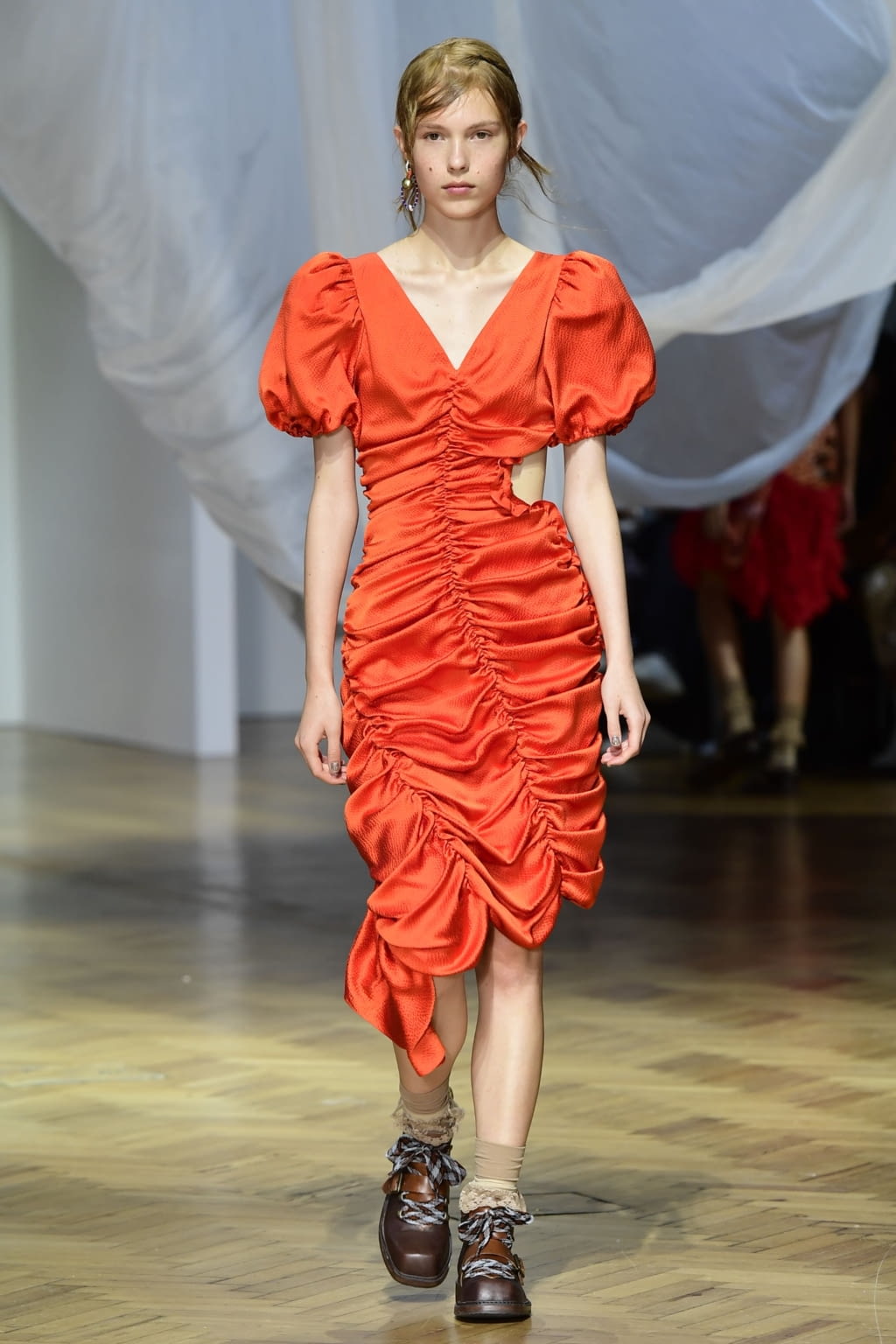 Fashion Week London Spring/Summer 2019 look 13 from the Preen by Thornton Bregazzi collection womenswear