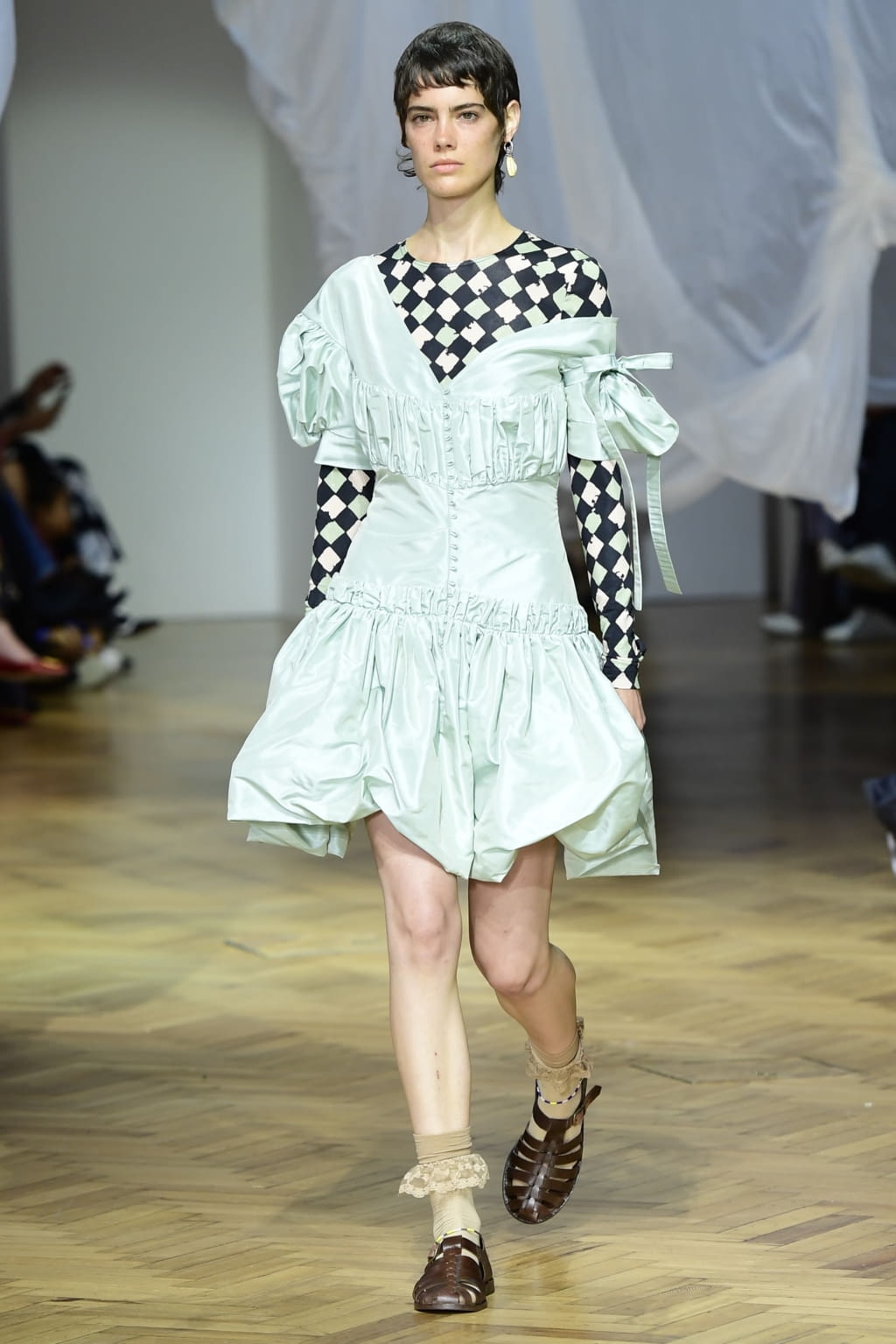 Fashion Week London Spring/Summer 2019 look 21 from the Preen by Thornton Bregazzi collection womenswear