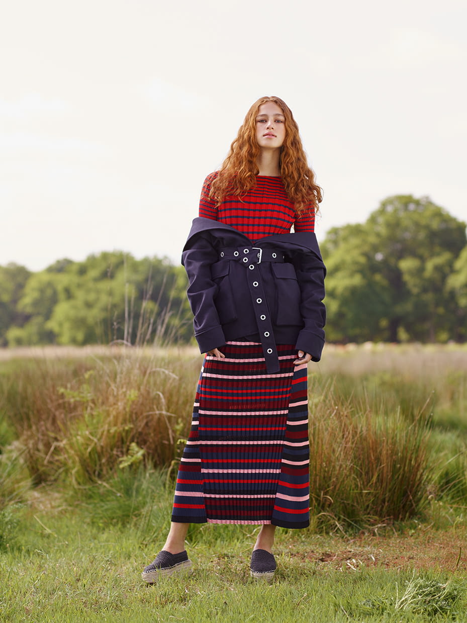 Fashion Week London Resort 2017 look 5 from the Pringle of Scotland collection 女装