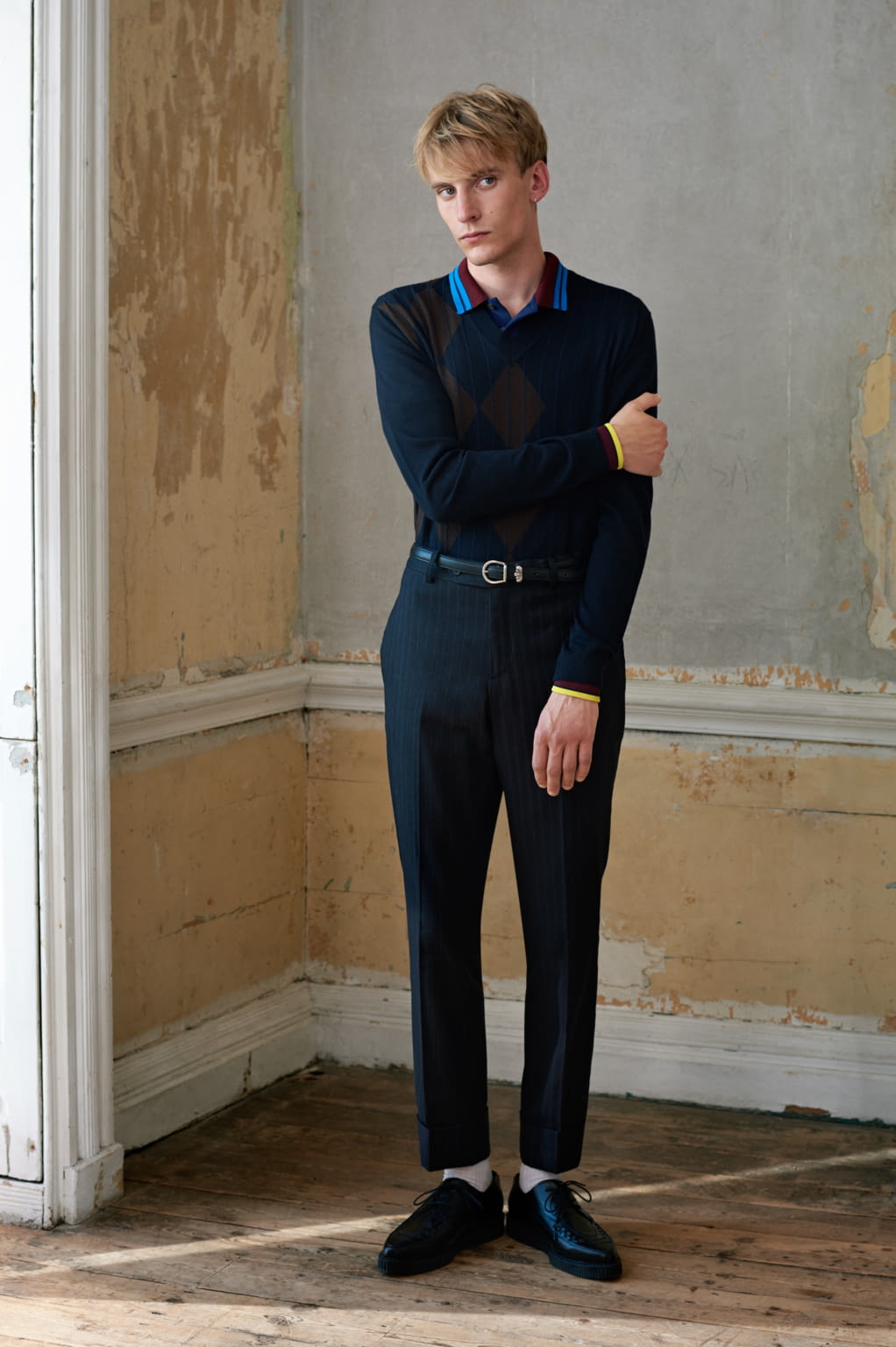 Fashion Week London Spring/Summer 2017 look 11 from the Pringle of Scotland collection menswear