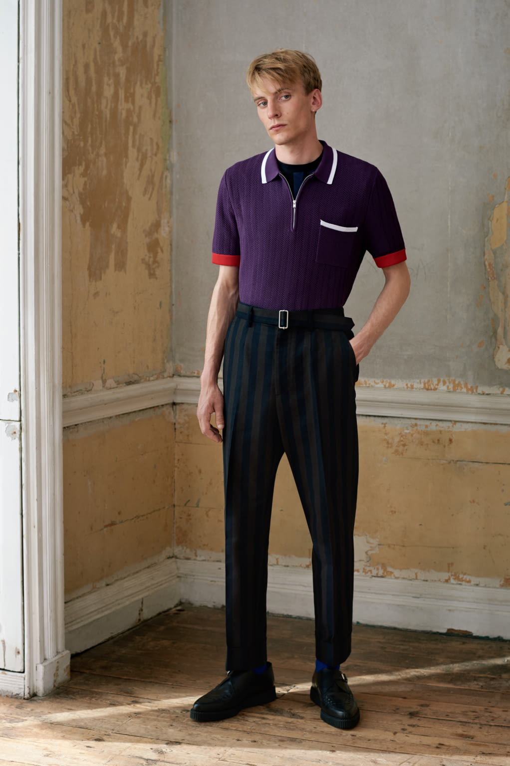 Fashion Week London Spring/Summer 2017 look 3 from the Pringle of Scotland collection menswear