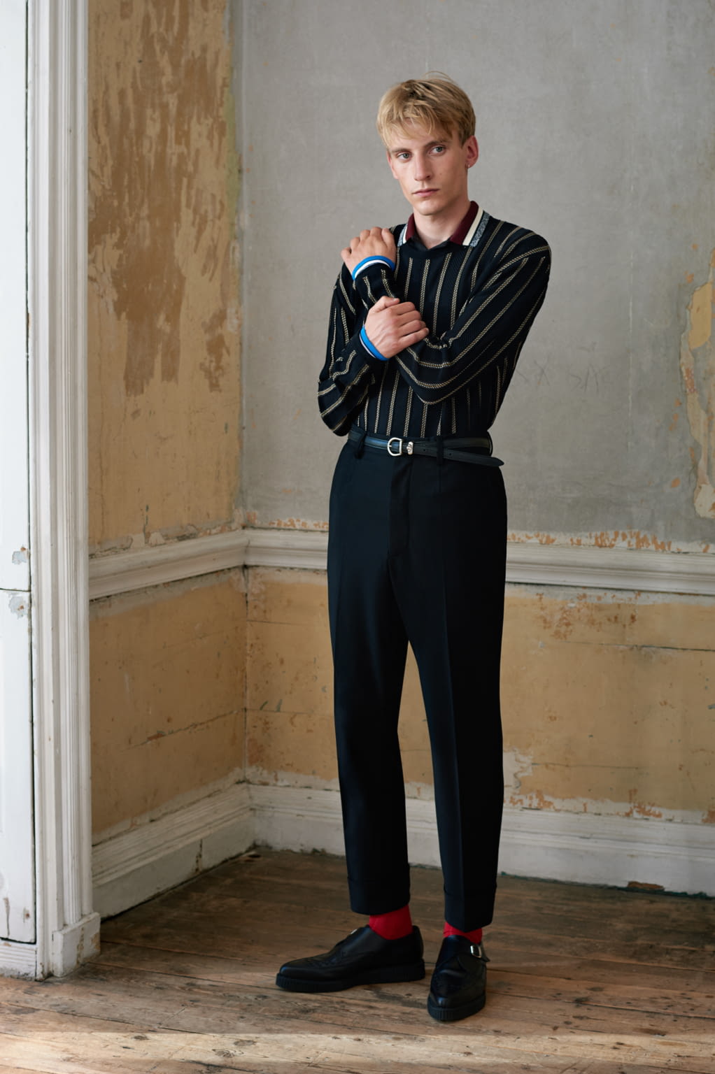 Fashion Week London Spring/Summer 2017 look 5 from the Pringle of Scotland collection menswear