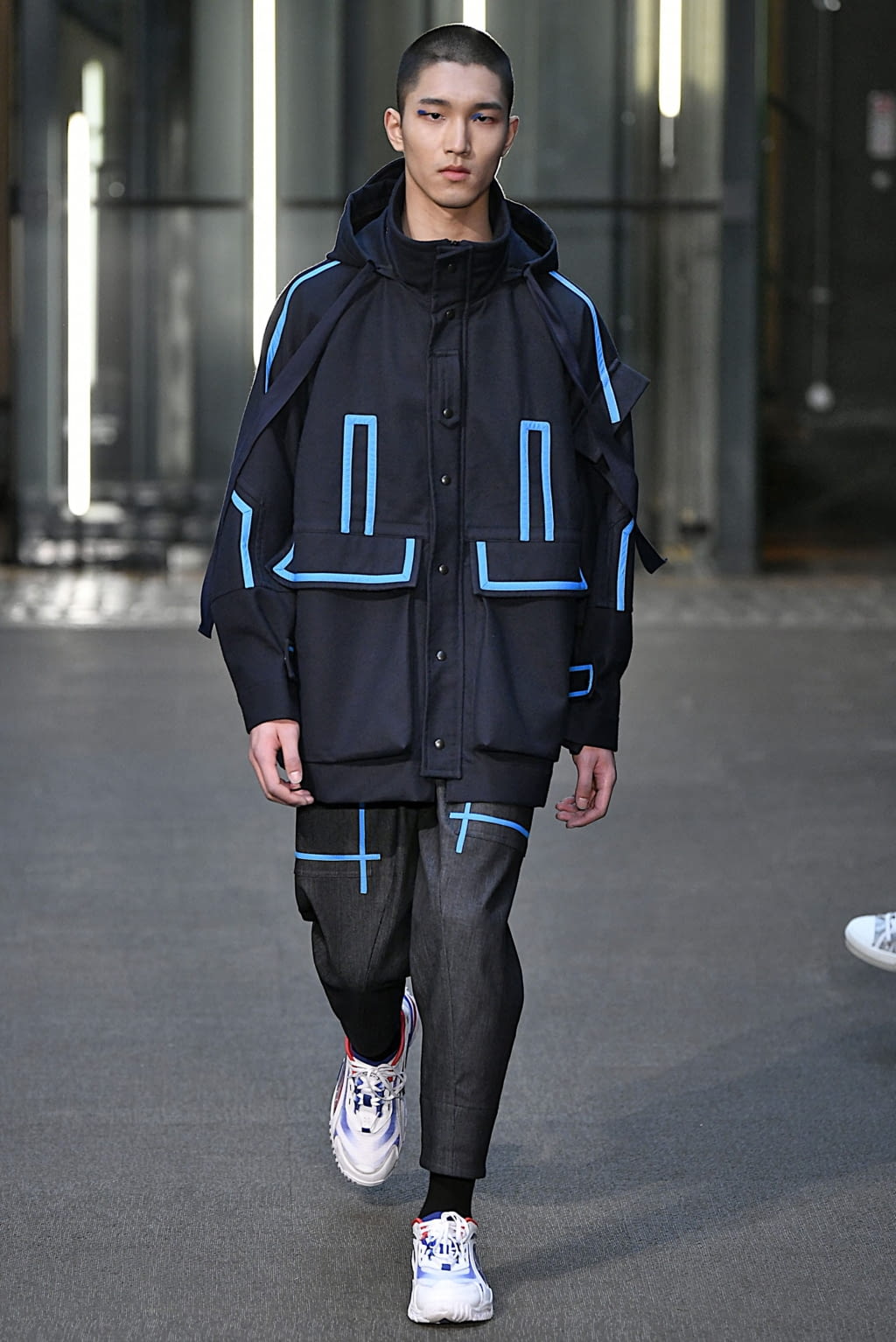 Fashion Week London Fall/Winter 2019 look 12 from the Pronounce collection menswear
