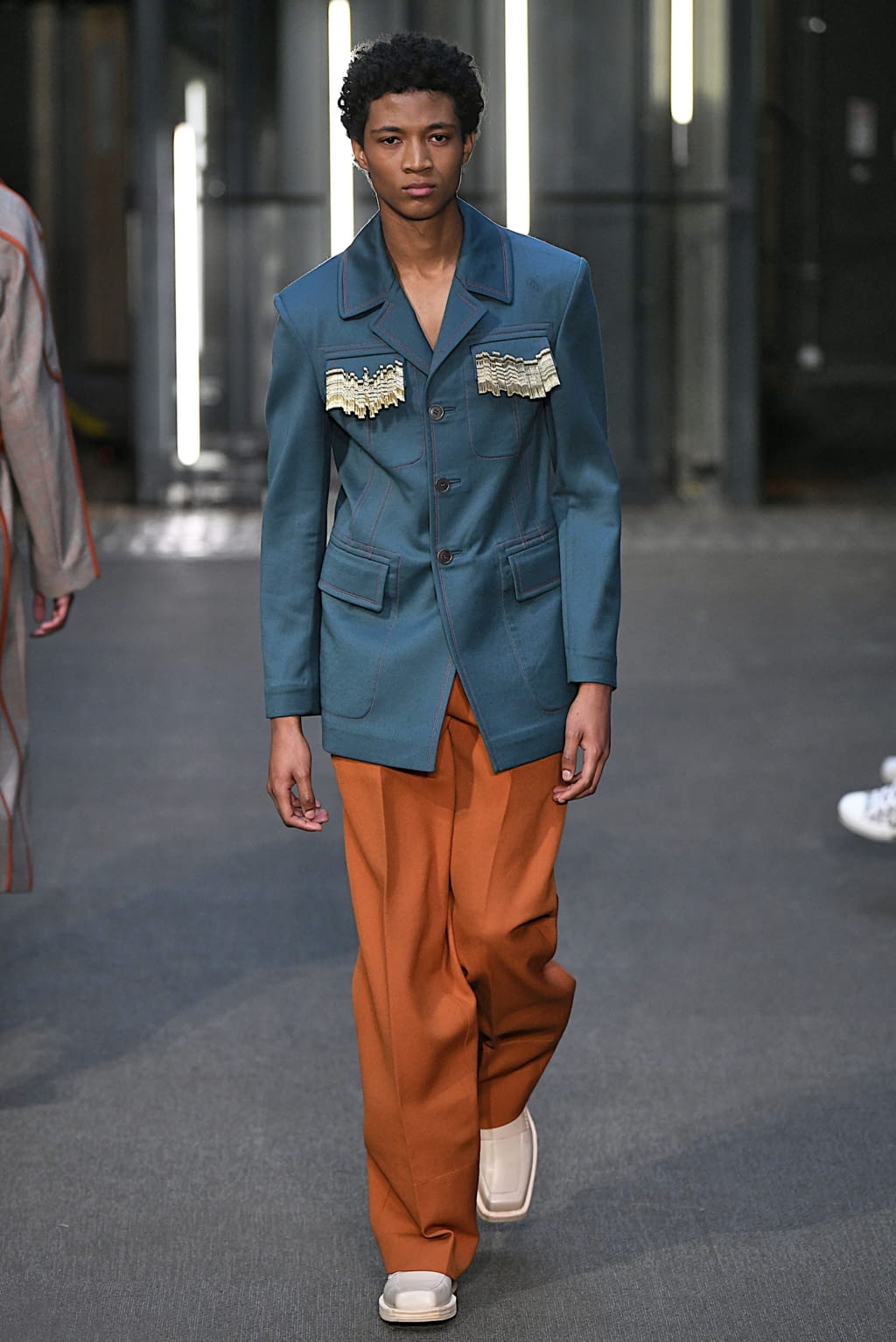 Fashion Week London Fall/Winter 2019 look 20 from the Pronounce collection 男装