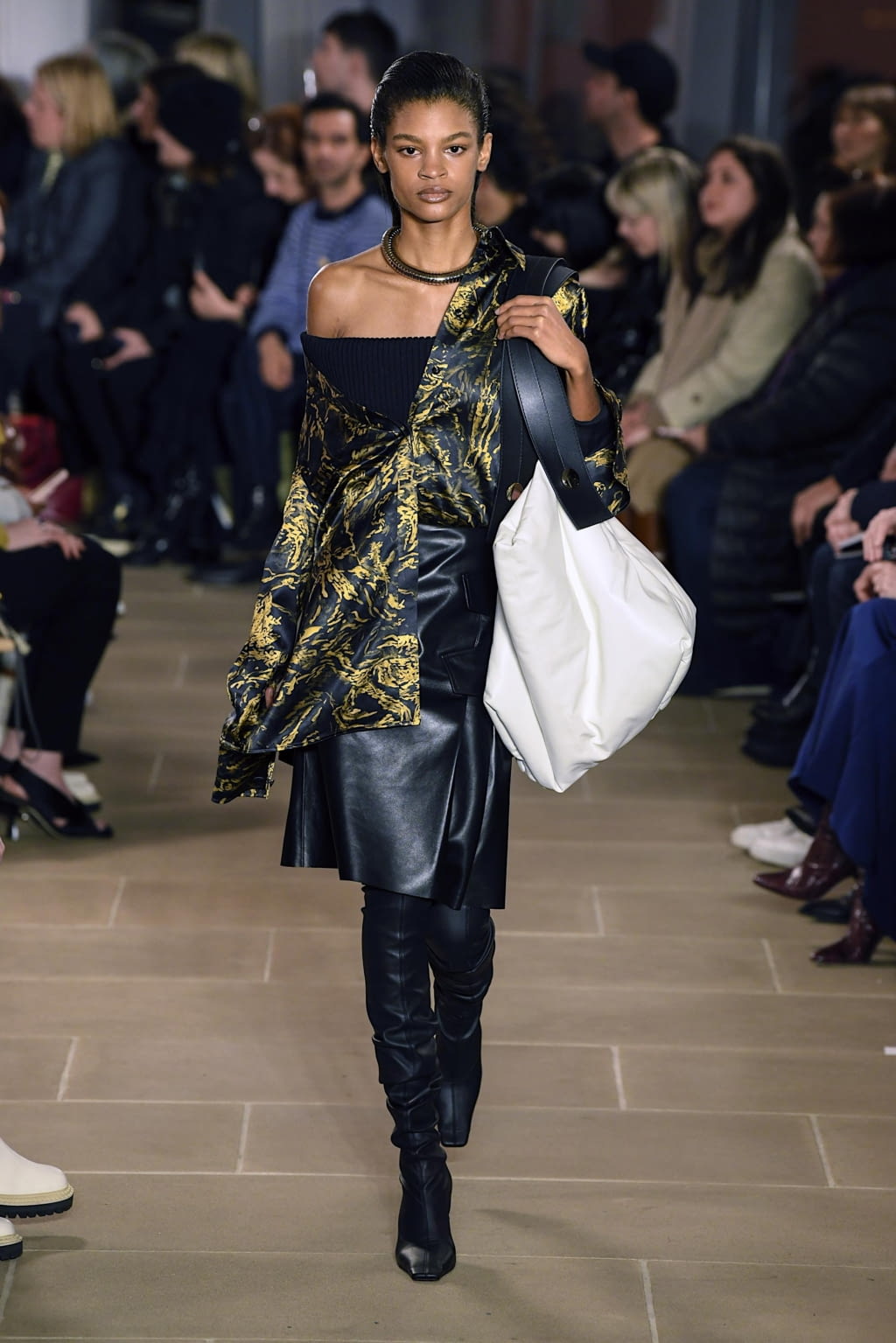 Fashion Week New York Fall/Winter 2020 look 10 from the Proenza Schouler collection 女装