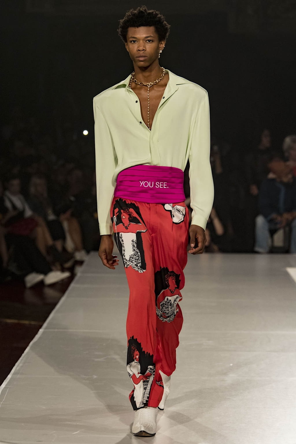 Fashion Week New York Spring/Summer 2020 look 2 de la collection Pyer Moss womenswear