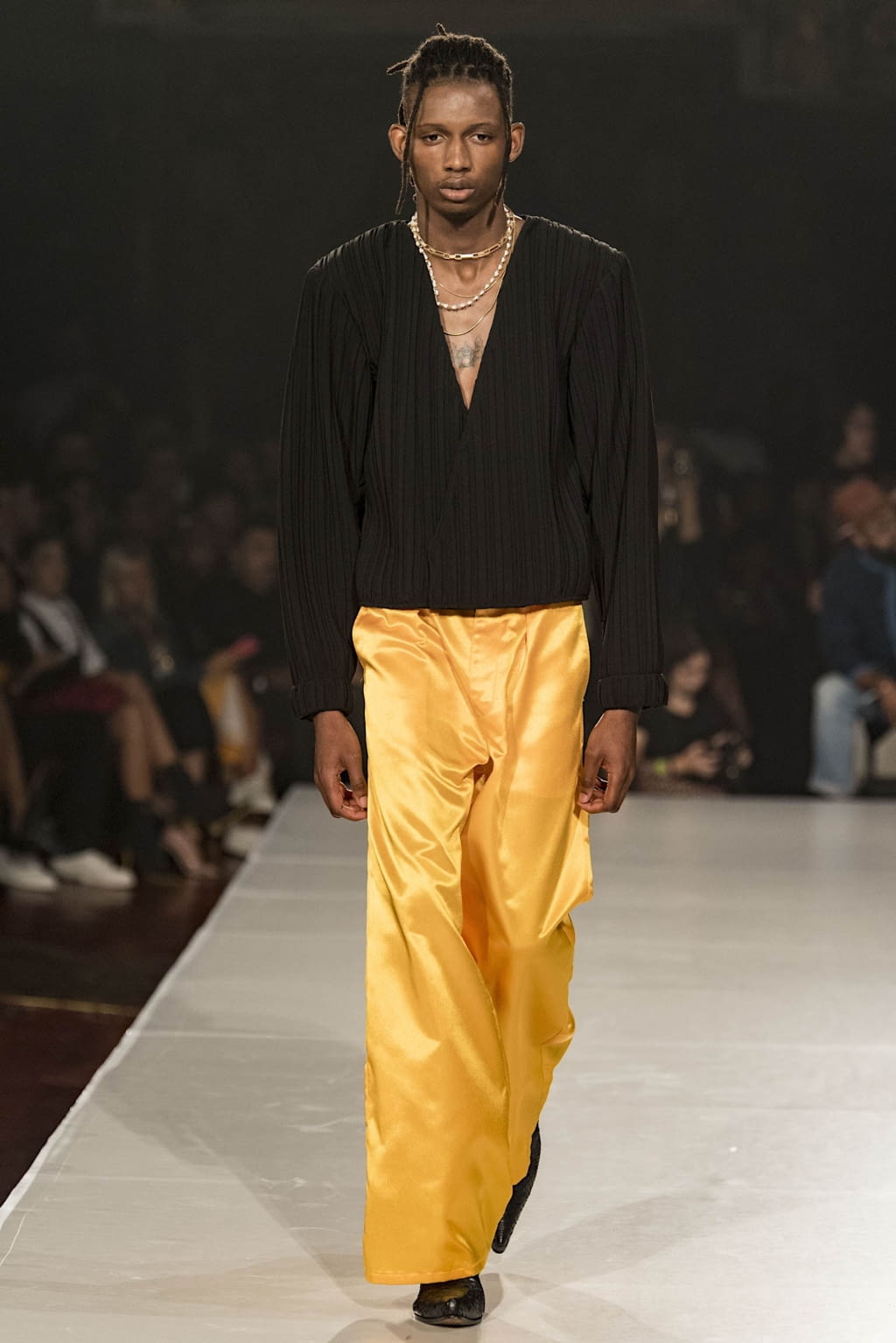 Fashion Week New York Spring/Summer 2020 look 14 de la collection Pyer Moss womenswear