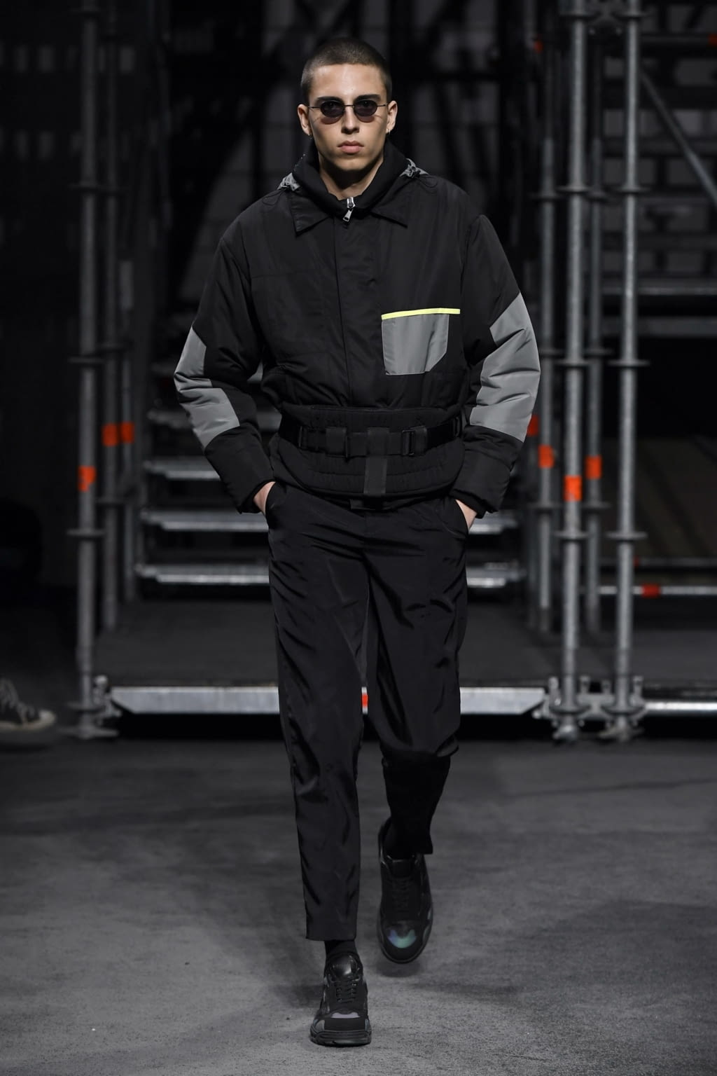 Fashion Week London Fall/Winter 2019 look 13 from the Qasimi collection 男装