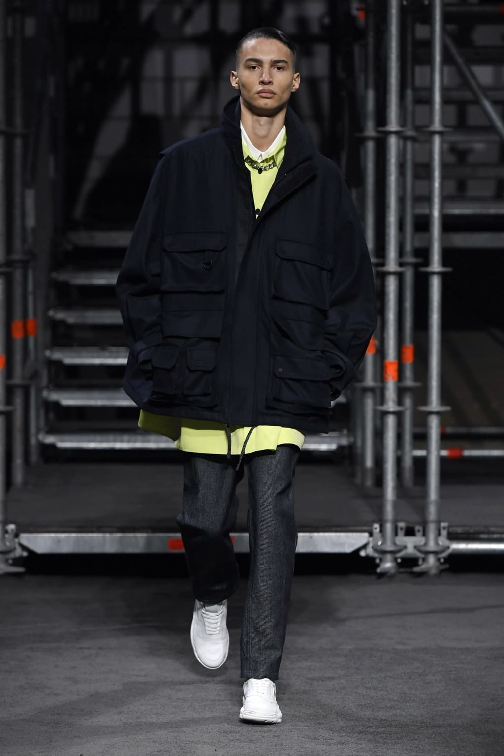 Fashion Week London Fall/Winter 2019 look 14 from the Qasimi collection 男装