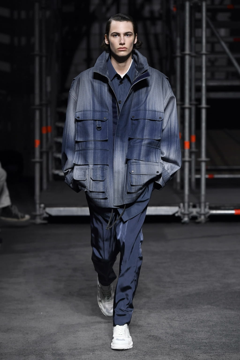 Fashion Week London Fall/Winter 2019 look 21 from the Qasimi collection 男装