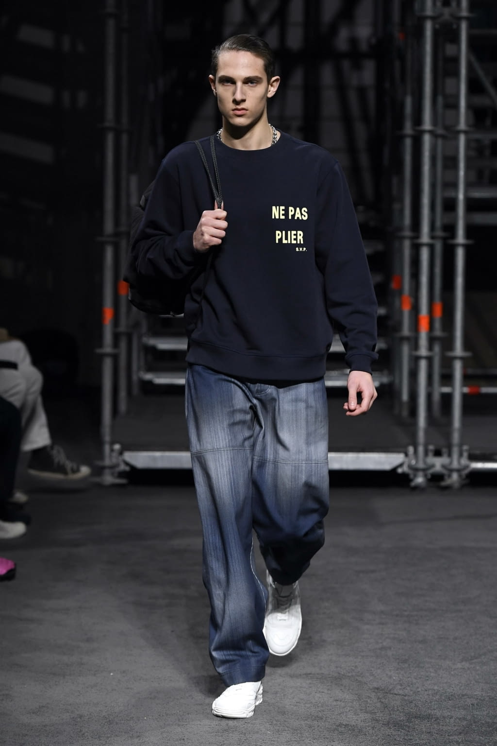 Fashion Week London Fall/Winter 2019 look 24 from the Qasimi collection 男装