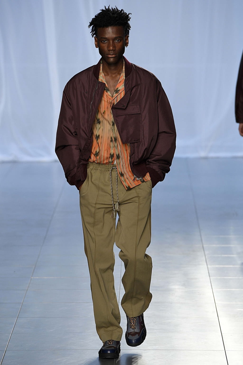 Fashion Week London Spring/Summer 2019 look 12 from the Qasimi collection 男装