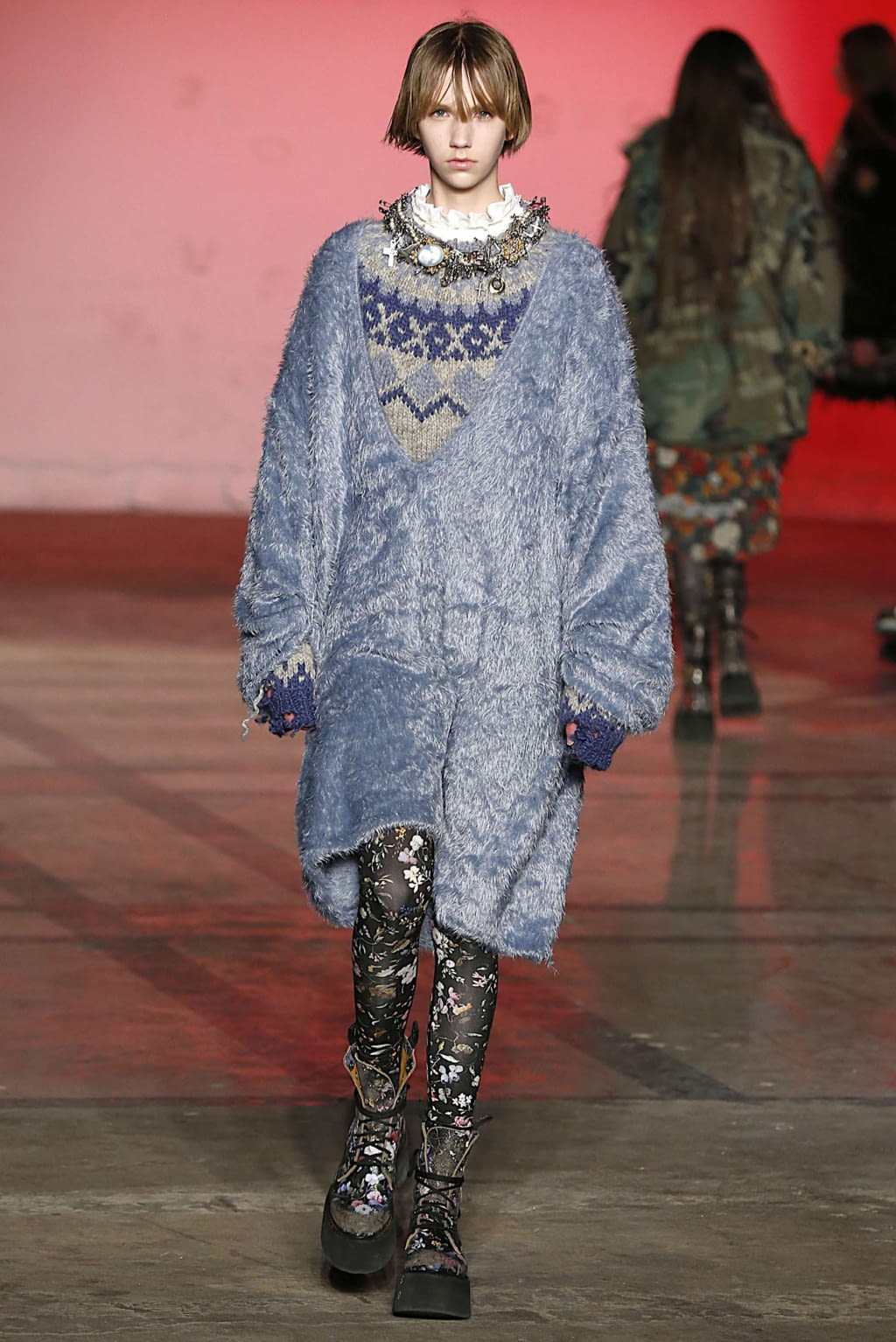Fashion Week New York Fall/Winter 2019 look 7 from the R13 collection 女装