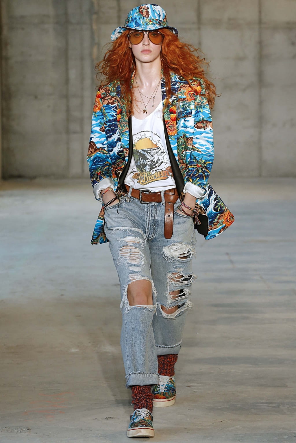 Fashion Week New York Spring/Summer 2019 look 13 from the R13 collection 女装