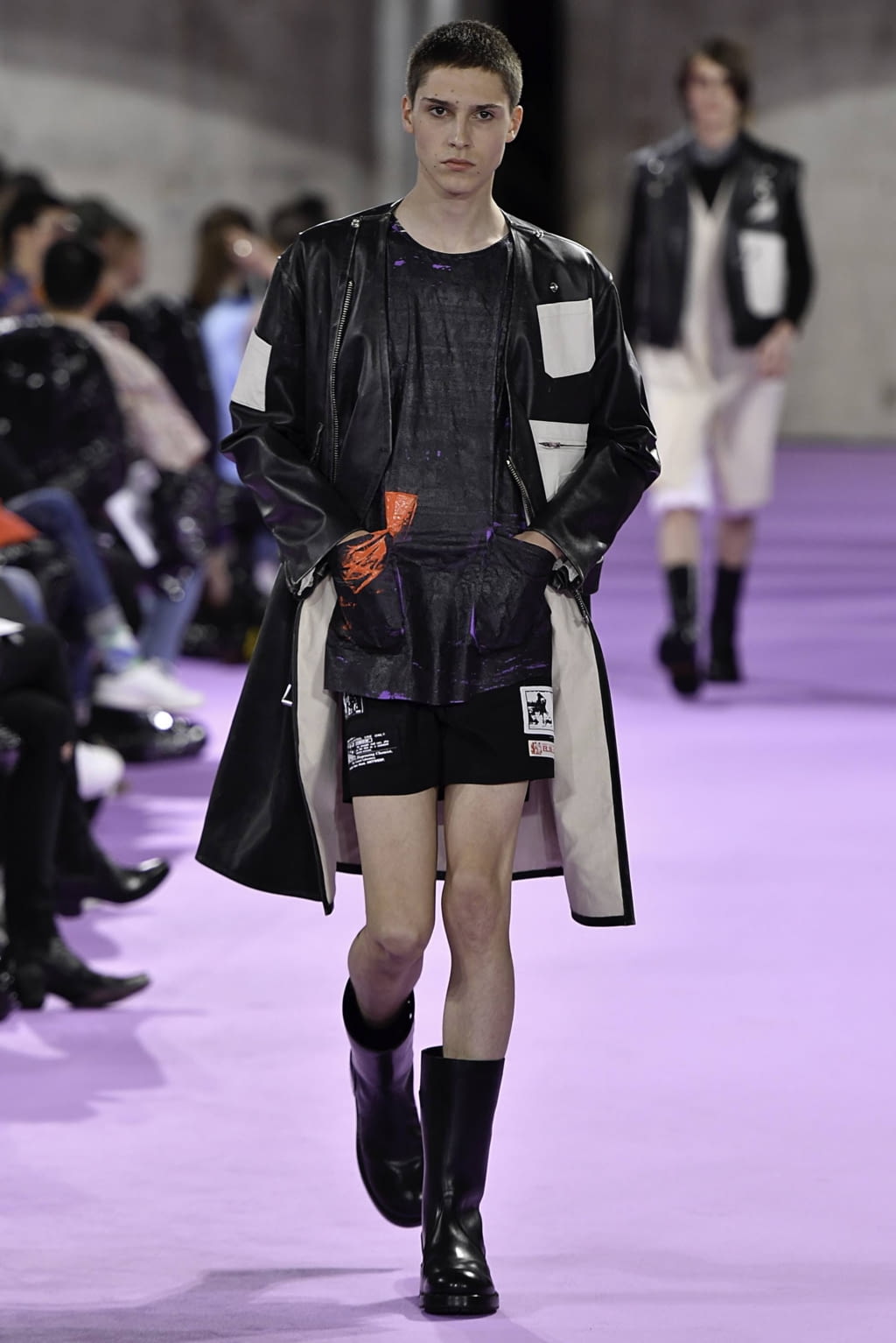 Fashion Week Paris Spring/Summer 2020 look 45 de la collection Raf Simons menswear