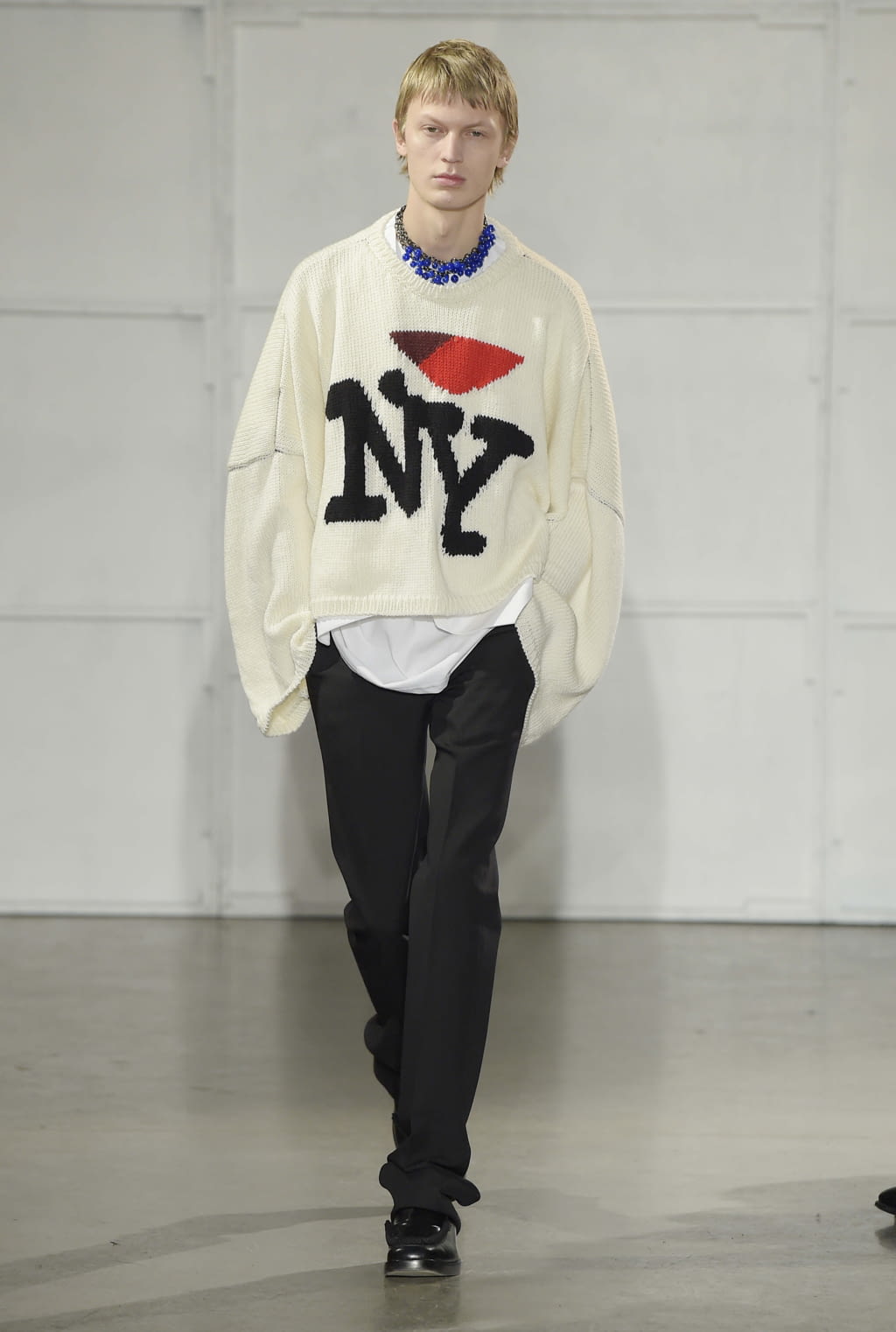 Fashion Week New York Fall/Winter 2017 look 3 de la collection Raf Simons menswear